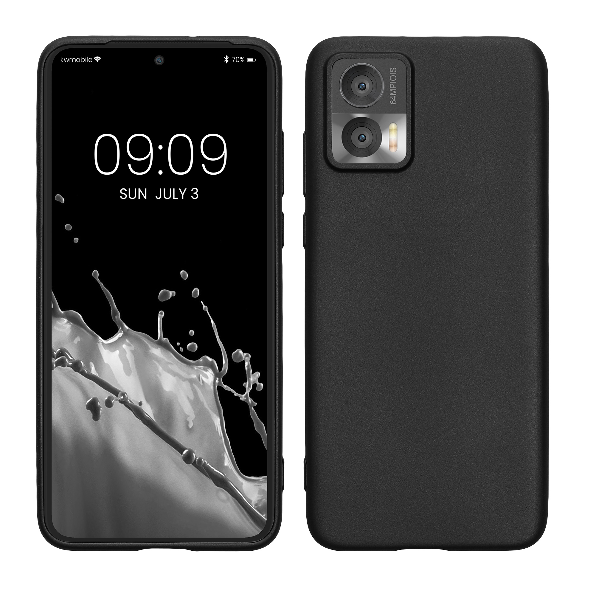 TPU Hülle für Motorola Edge 30 Neo in Metallic Grau