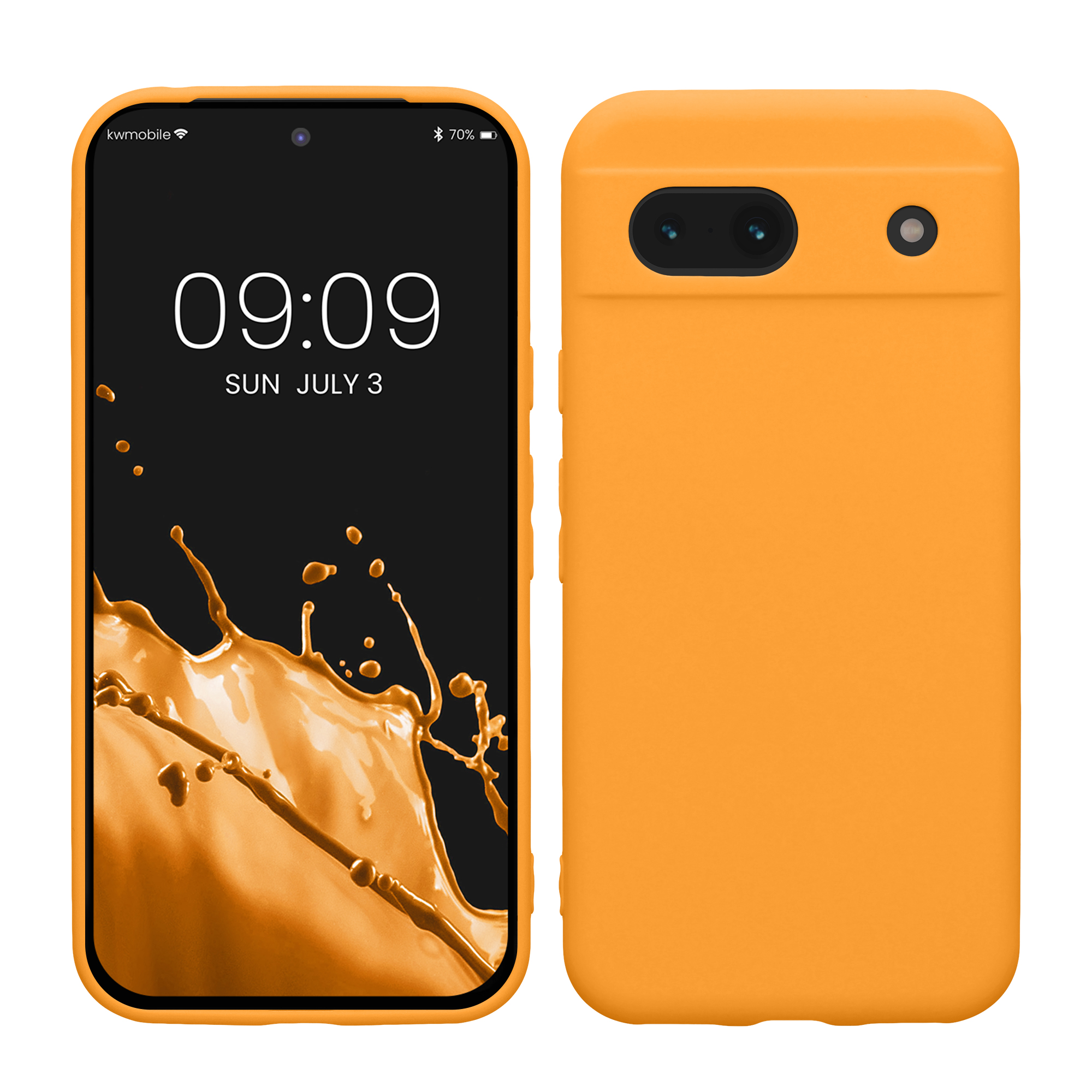 TPU Hülle mit Kameraschutz für Google Pixel 8a in Fruity Orange