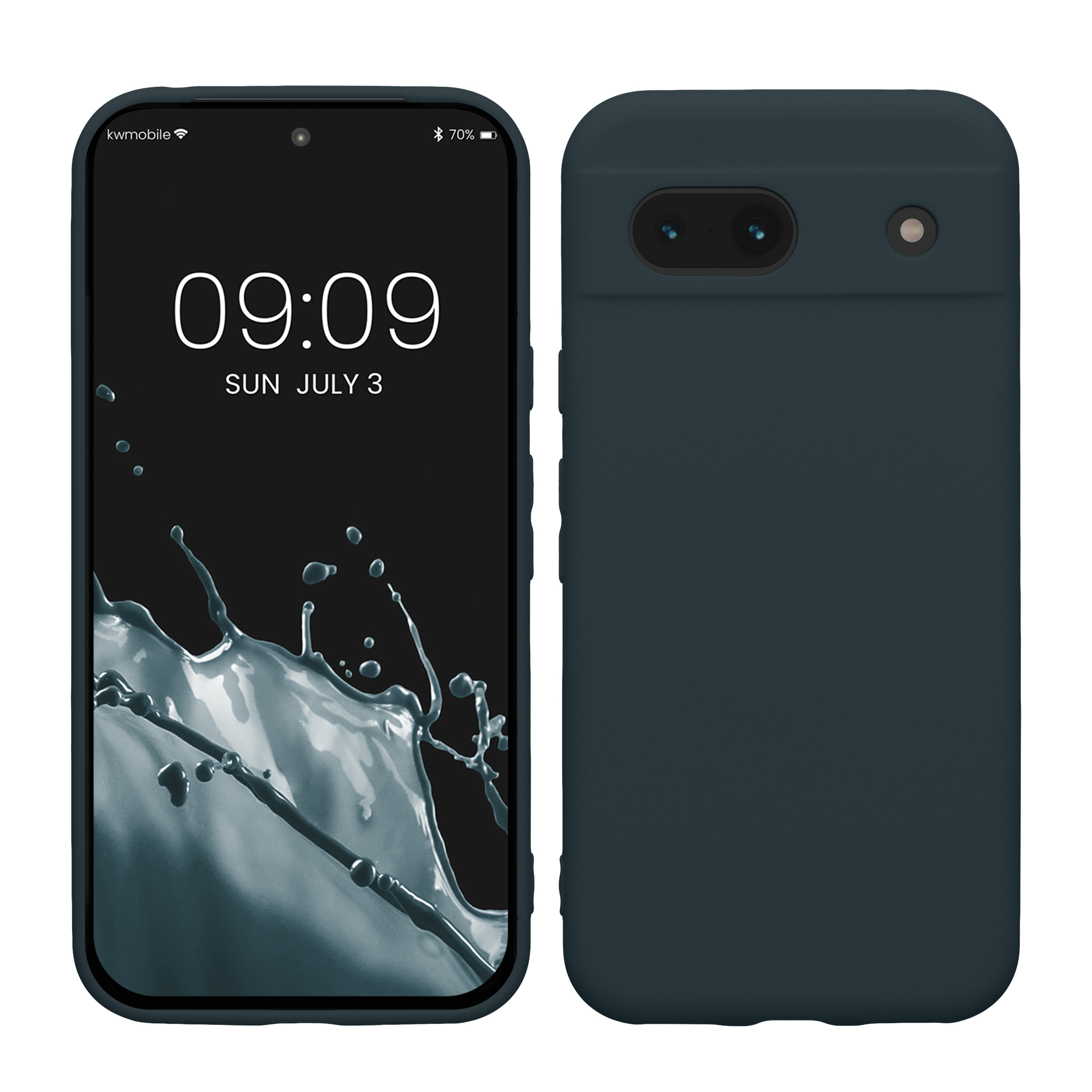 TPU Hülle mit Kameraschutz für Google Pixel 8a in Dunkler Schiefer