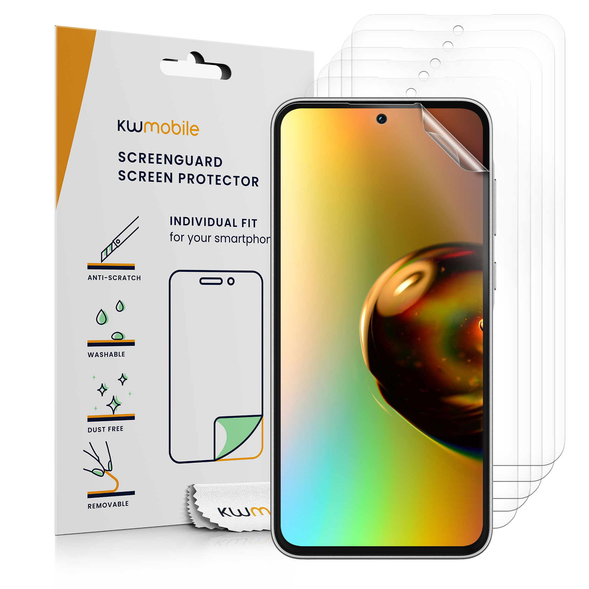 6x Folie kristallklar für Samsung Galaxy A35