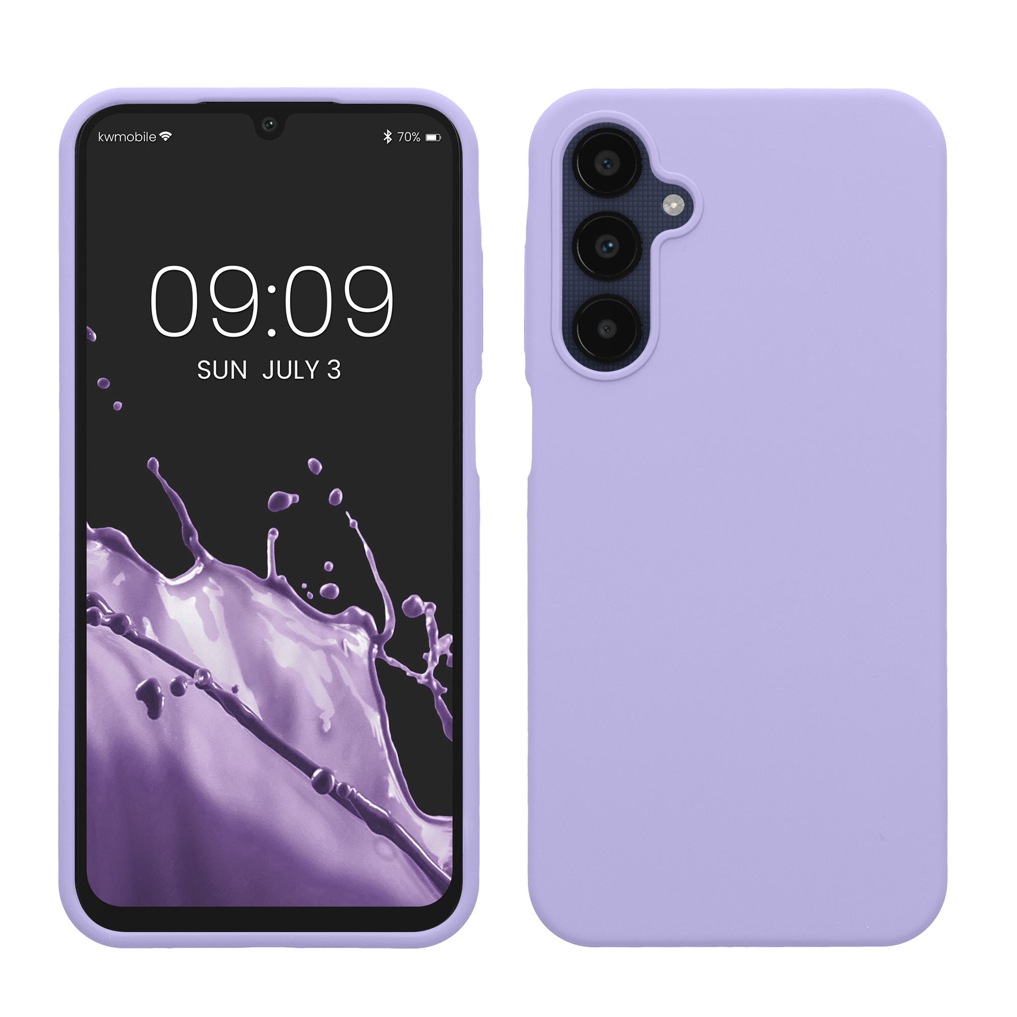 Gummierte Silikon Hülle für Samsung Galaxy A25 in Lavendel Gummierte Silikon Hülle für Samsung Galaxy A25 in Lavendel