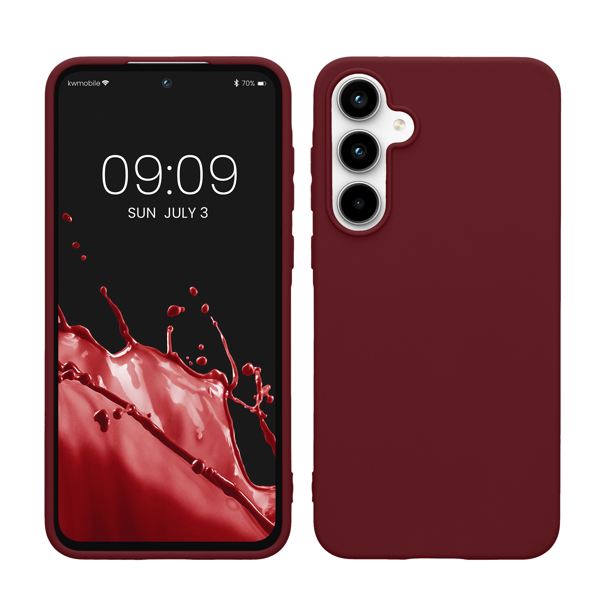 TPU Hülle für Samsung Galaxy A55 5G in Bordeaux Violett