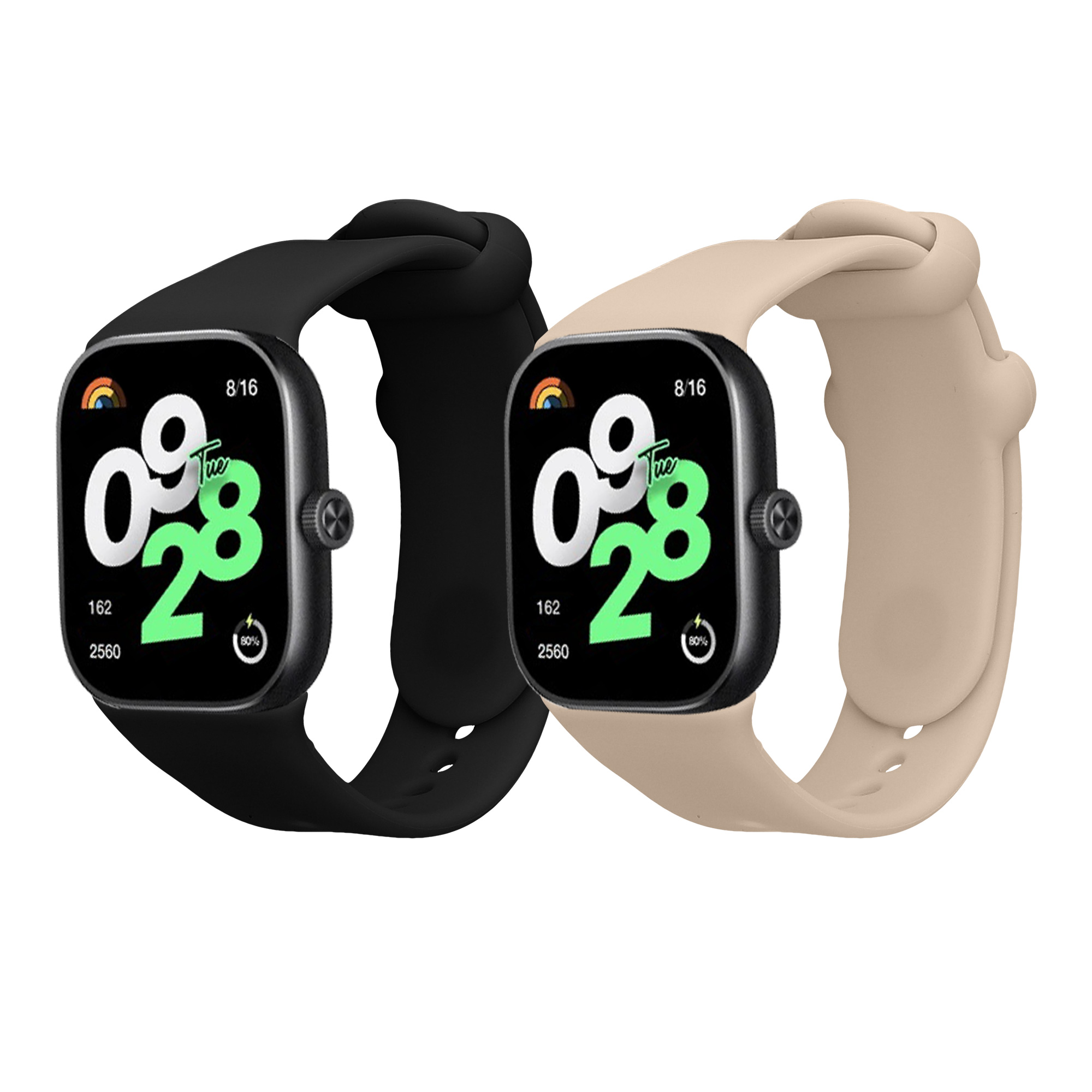 2x Armband kompatibel mit Xiaomi Redmi Watch 4 / Watch 5 / Watch 5 eSIM