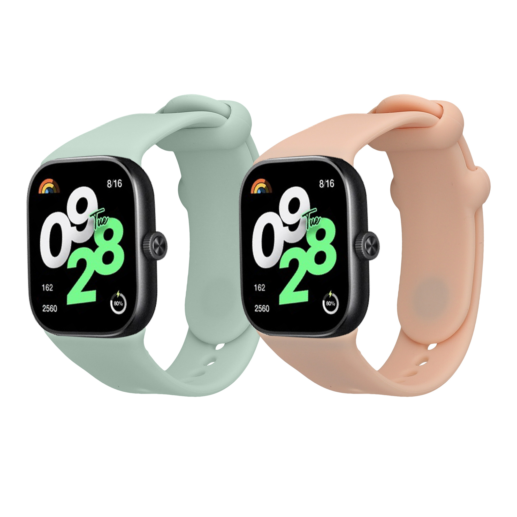 2x Armband kompatibel mit Xiaomi Redmi Watch 4 / Watch 5 / Watch 5 eSIM
