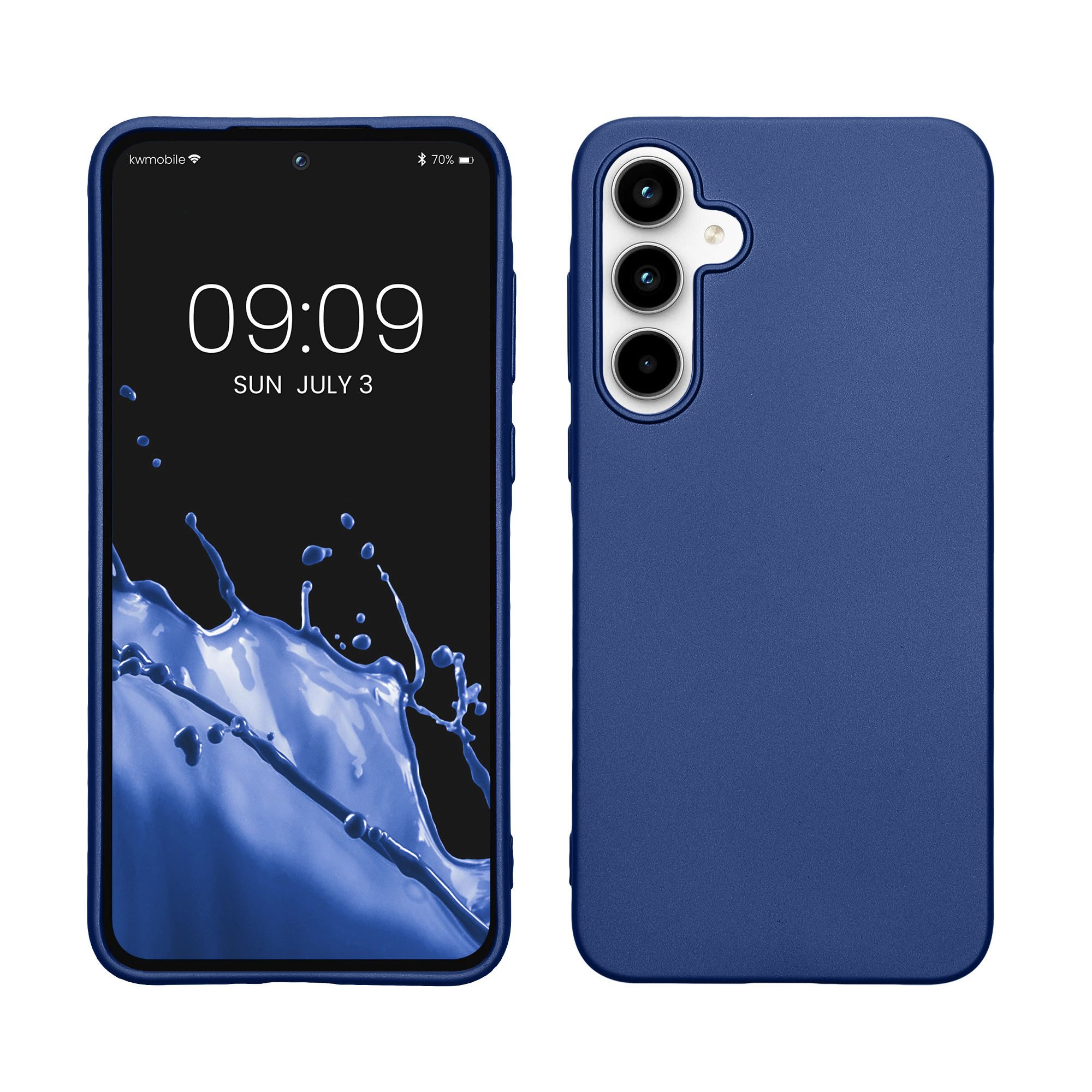 TPU Hülle für Samsung Galaxy A35 in Metallic Blau