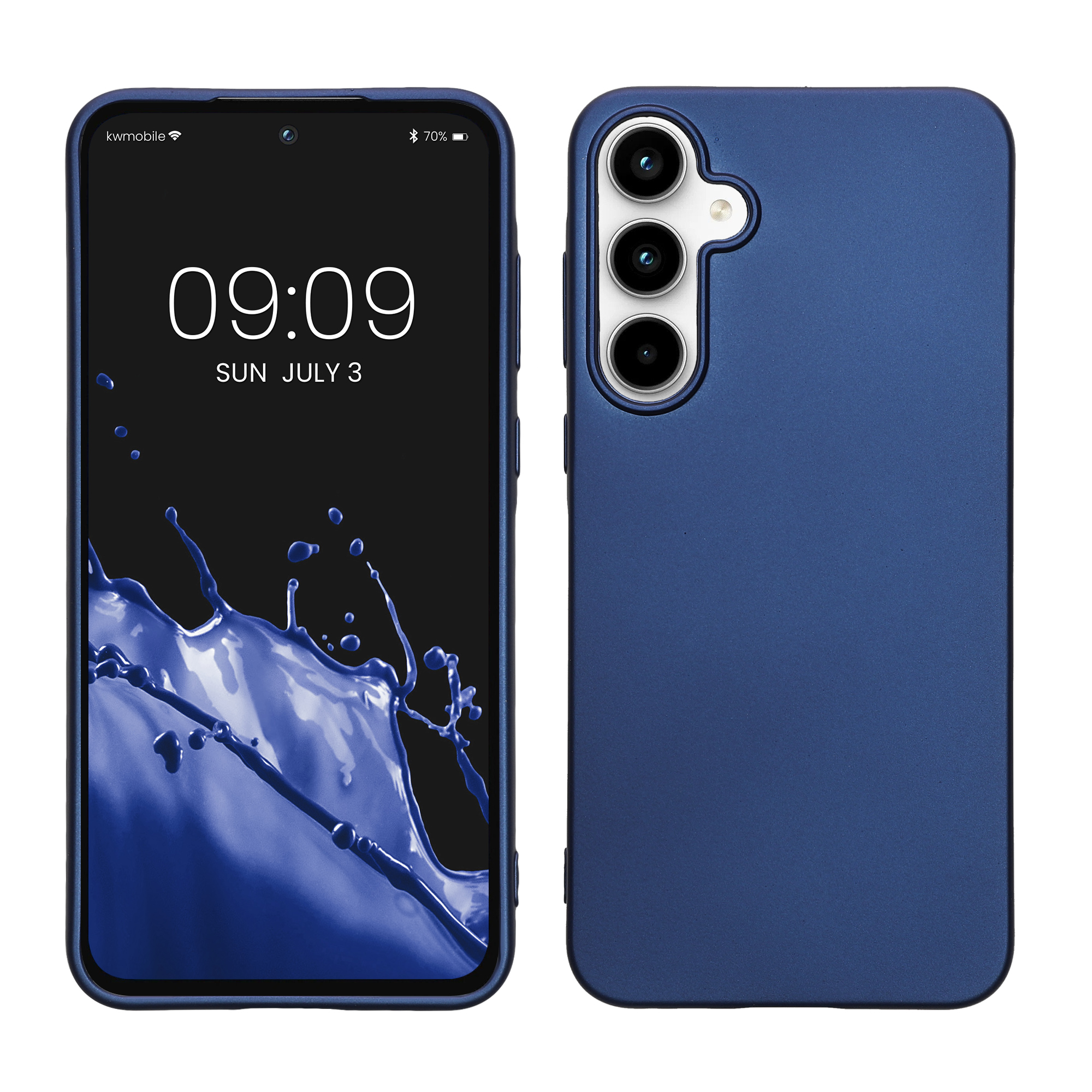 TPU Hülle für Samsung Galaxy A55 5G in Metallic Blau