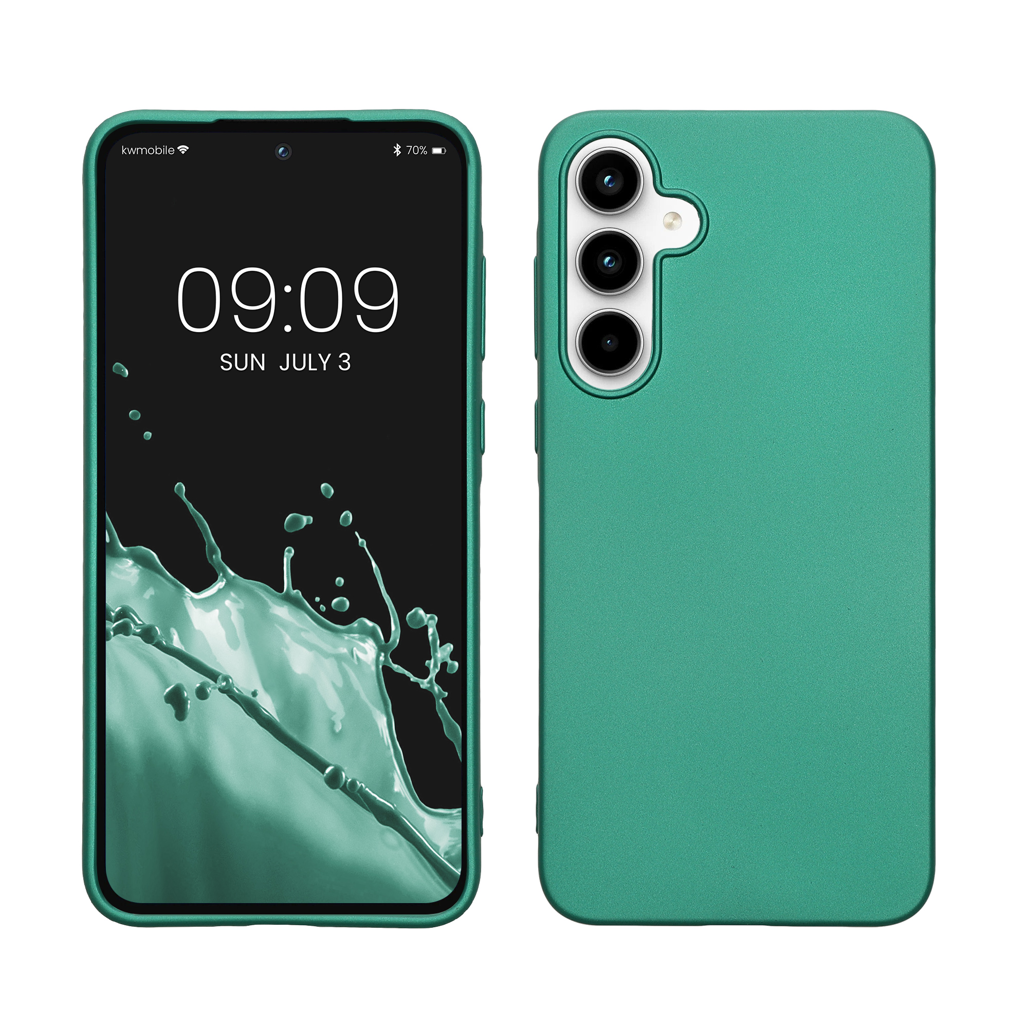 TPU Hülle für Samsung Galaxy A35 in Metallic Dunkelgrün