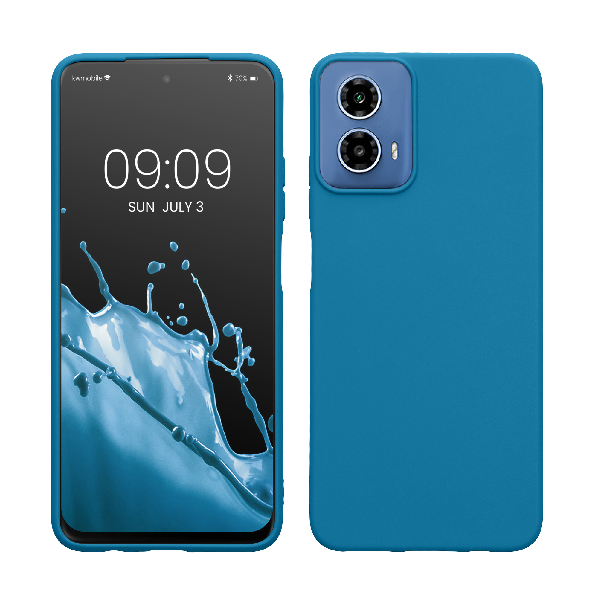 TPU Hülle für Motorola Moto G34 5G in Karibikblau