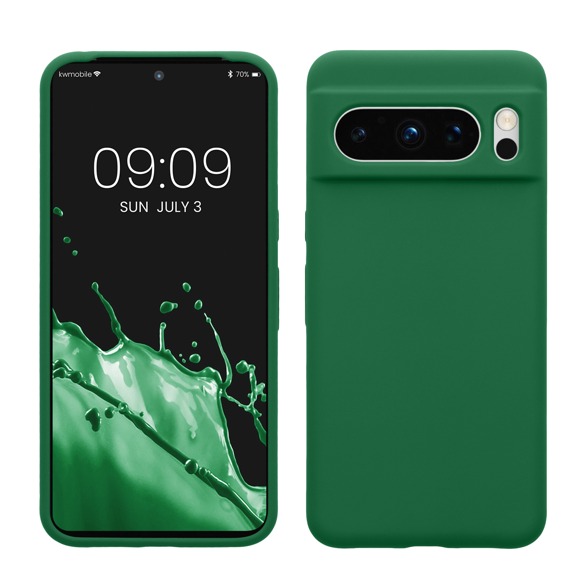 Gummierte Silikon Hülle für Google Pixel 8 Pro in Pixie Green