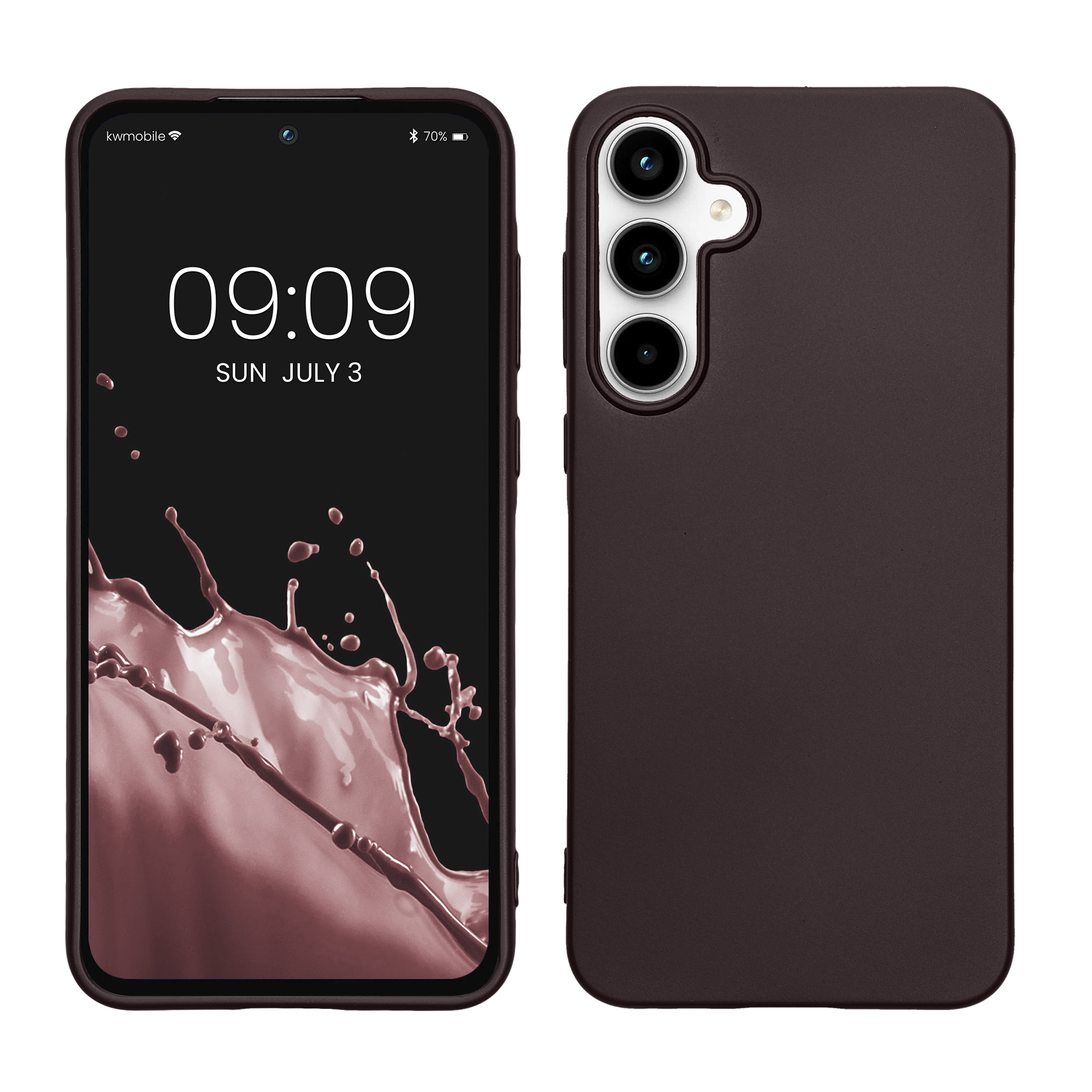 TPU Hülle für Samsung Galaxy A55 5G in Metallic Brombeere