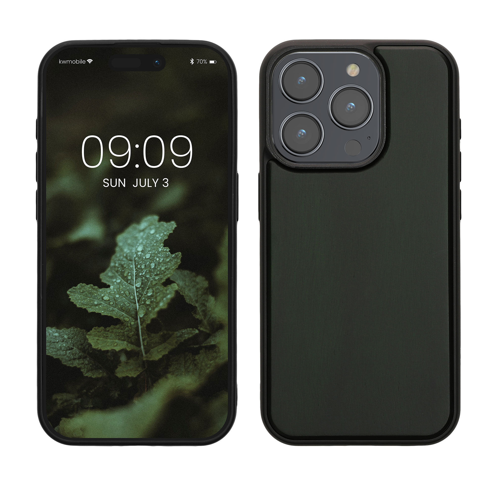 Holzhülle mit TPU Bumper für Apple iPhone 15 Pro