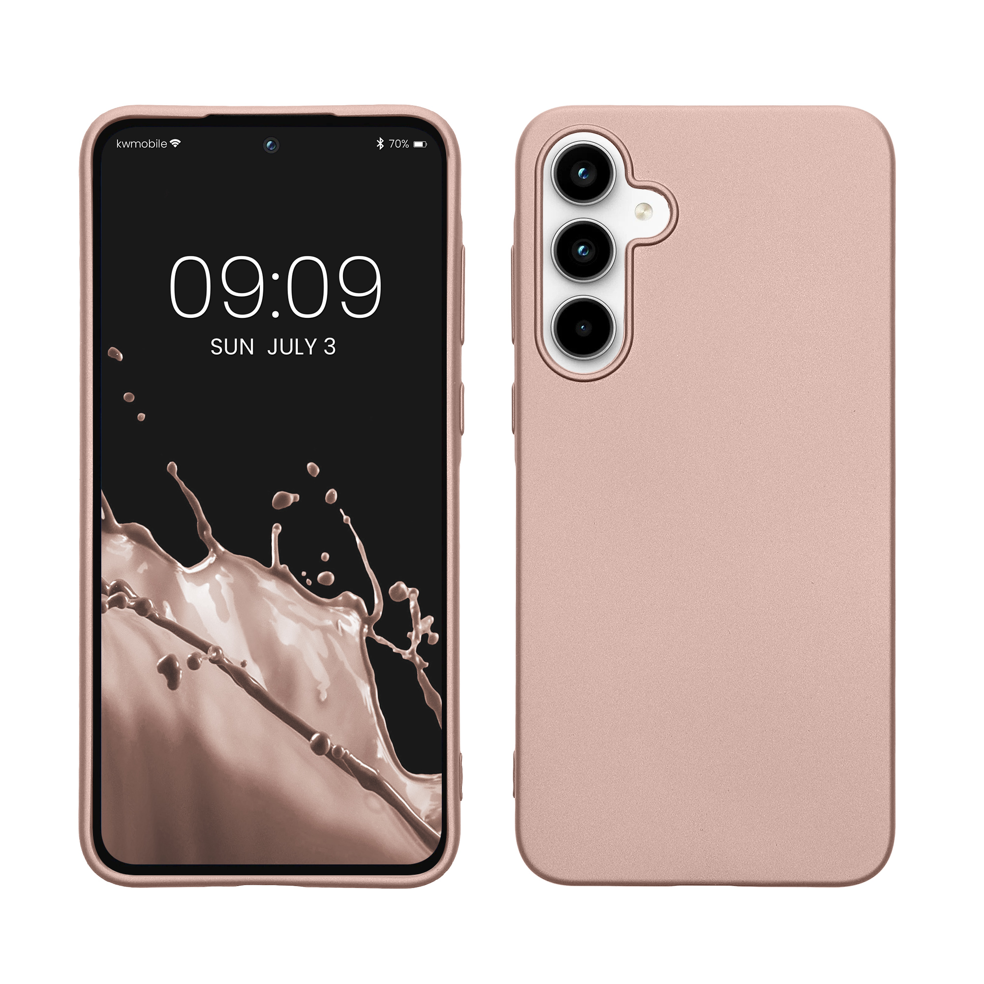 TPU Hülle für Samsung Galaxy A35 in Metallic Rosegold