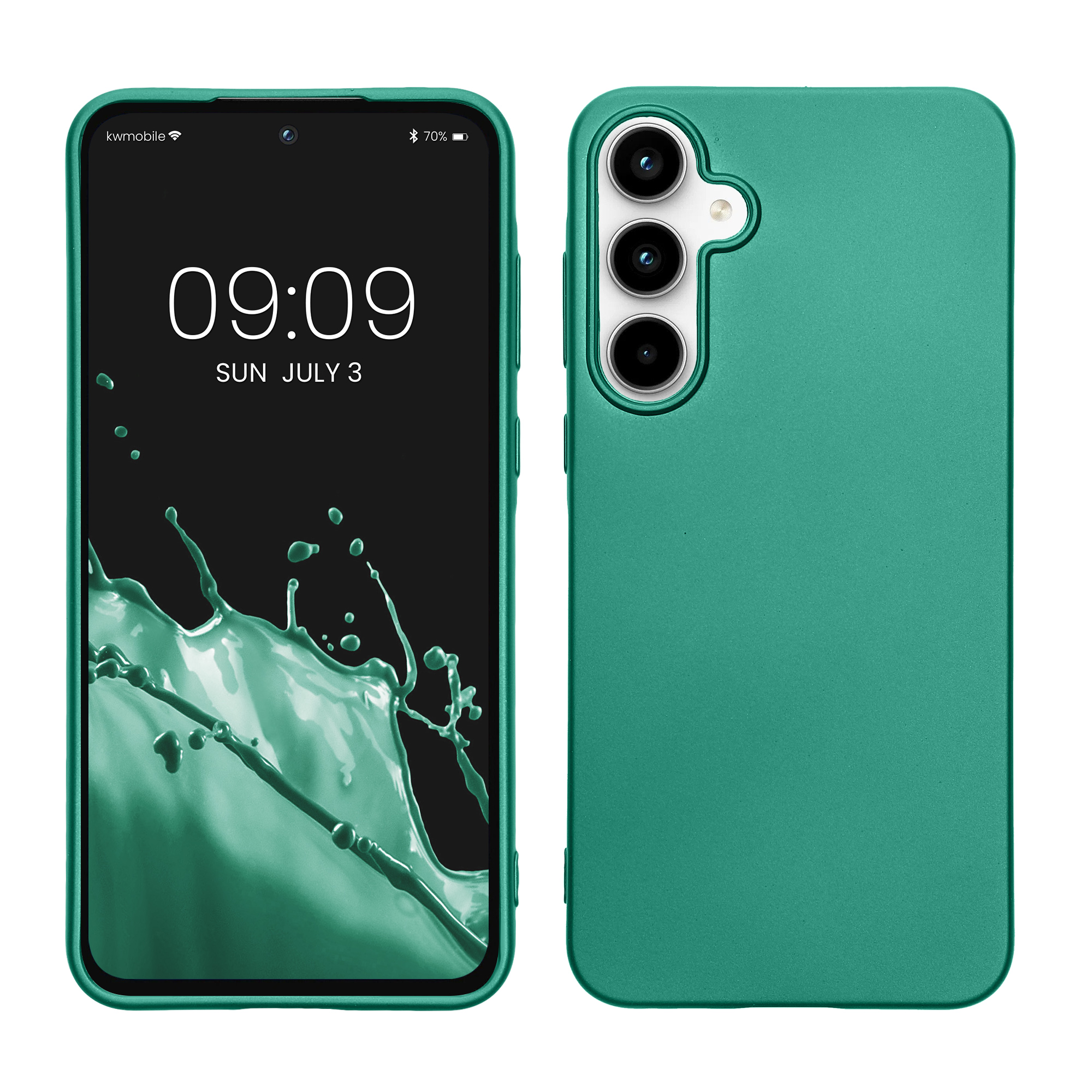 TPU Hülle für Samsung Galaxy A55 5G in Metallic Dunkelgrün