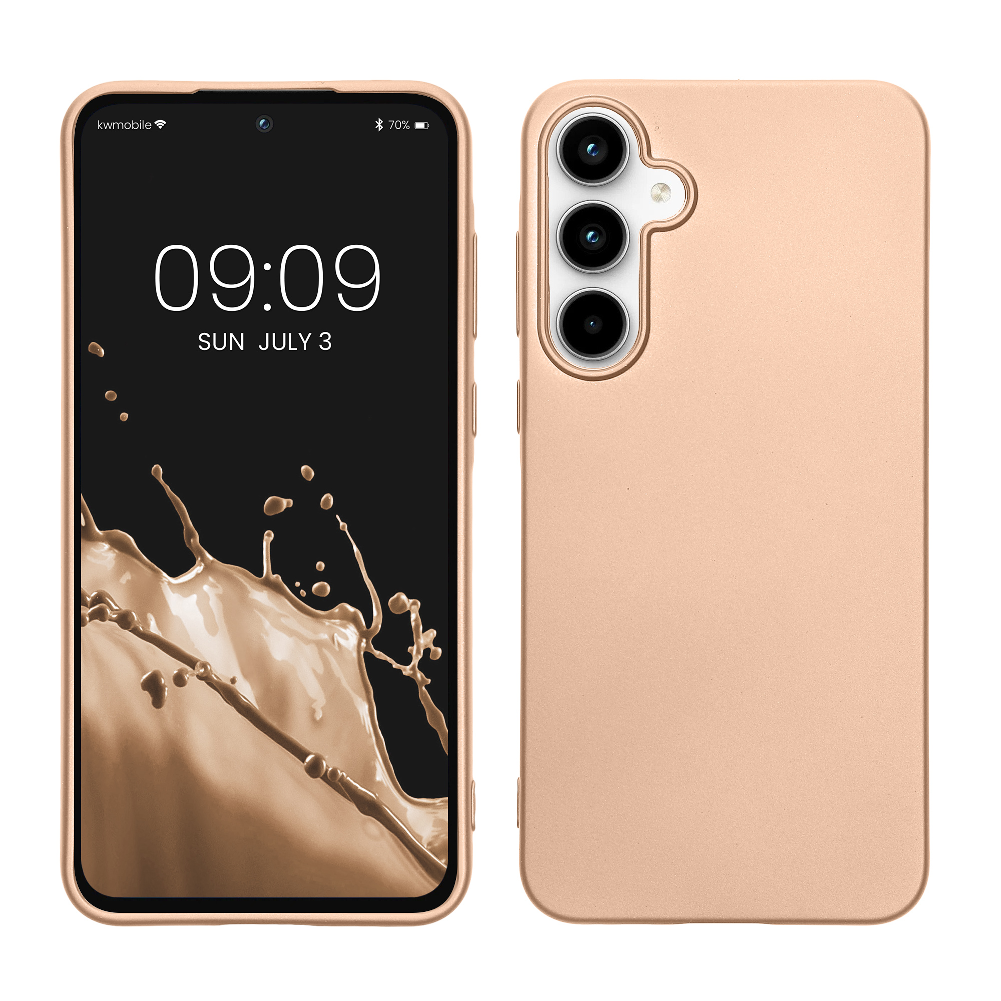 TPU Hülle für Samsung Galaxy A55 5G in Metallic Gold
