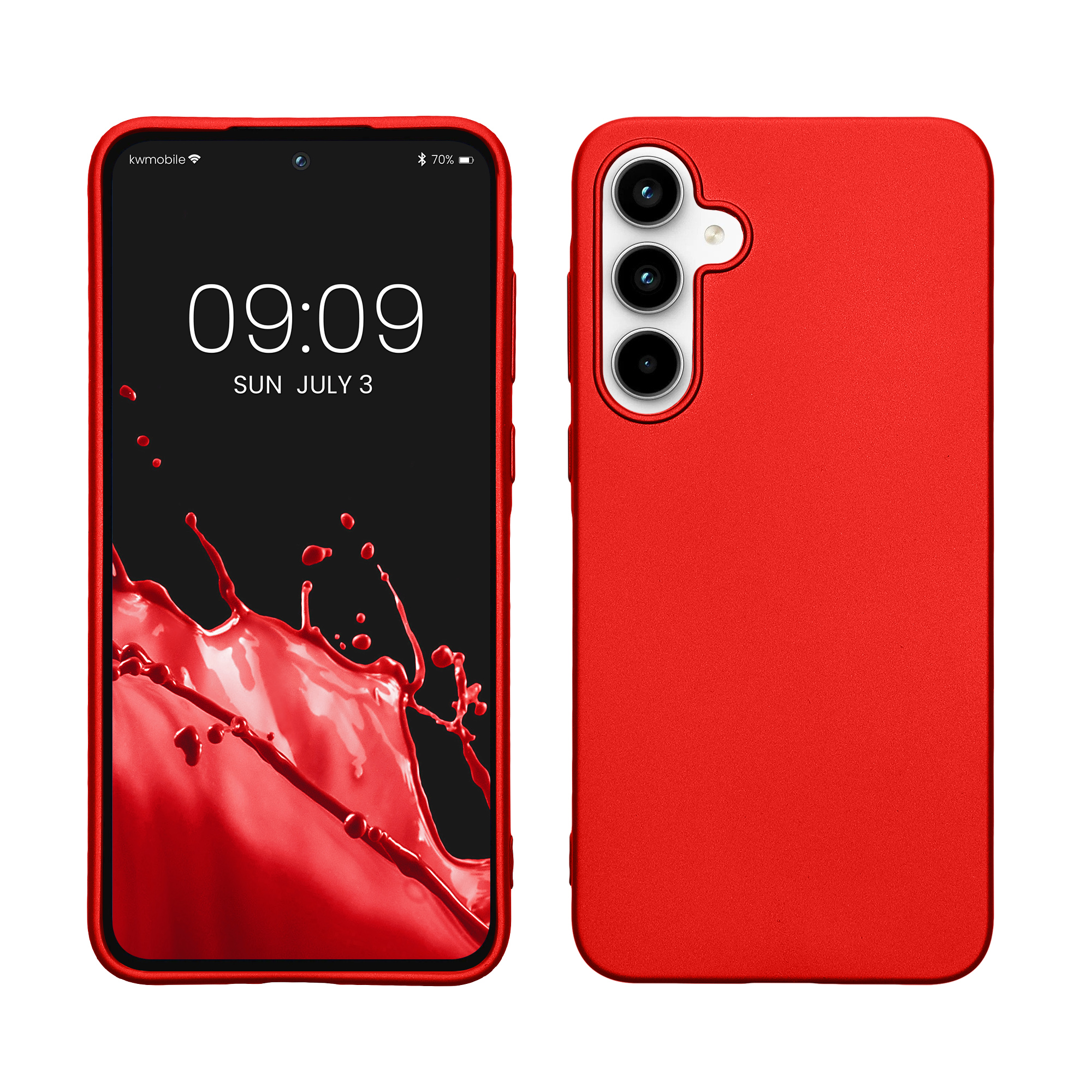TPU Hülle für Samsung Galaxy A35 in Metallic Dunkelrot