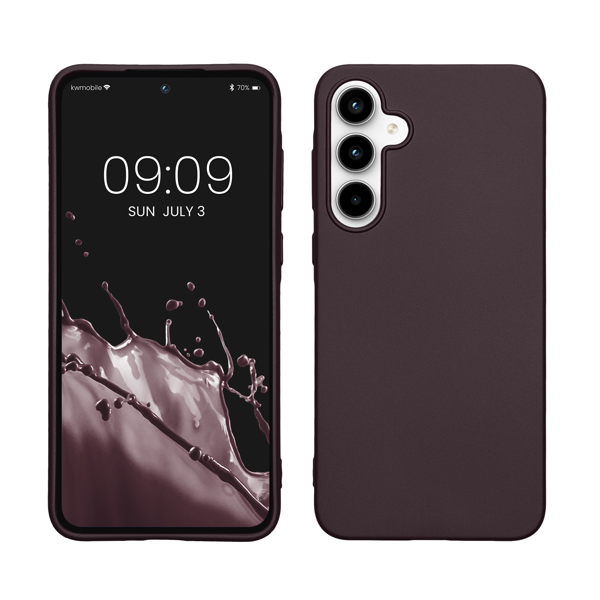 TPU Hülle für Samsung Galaxy A35 in Metallic Brombeere