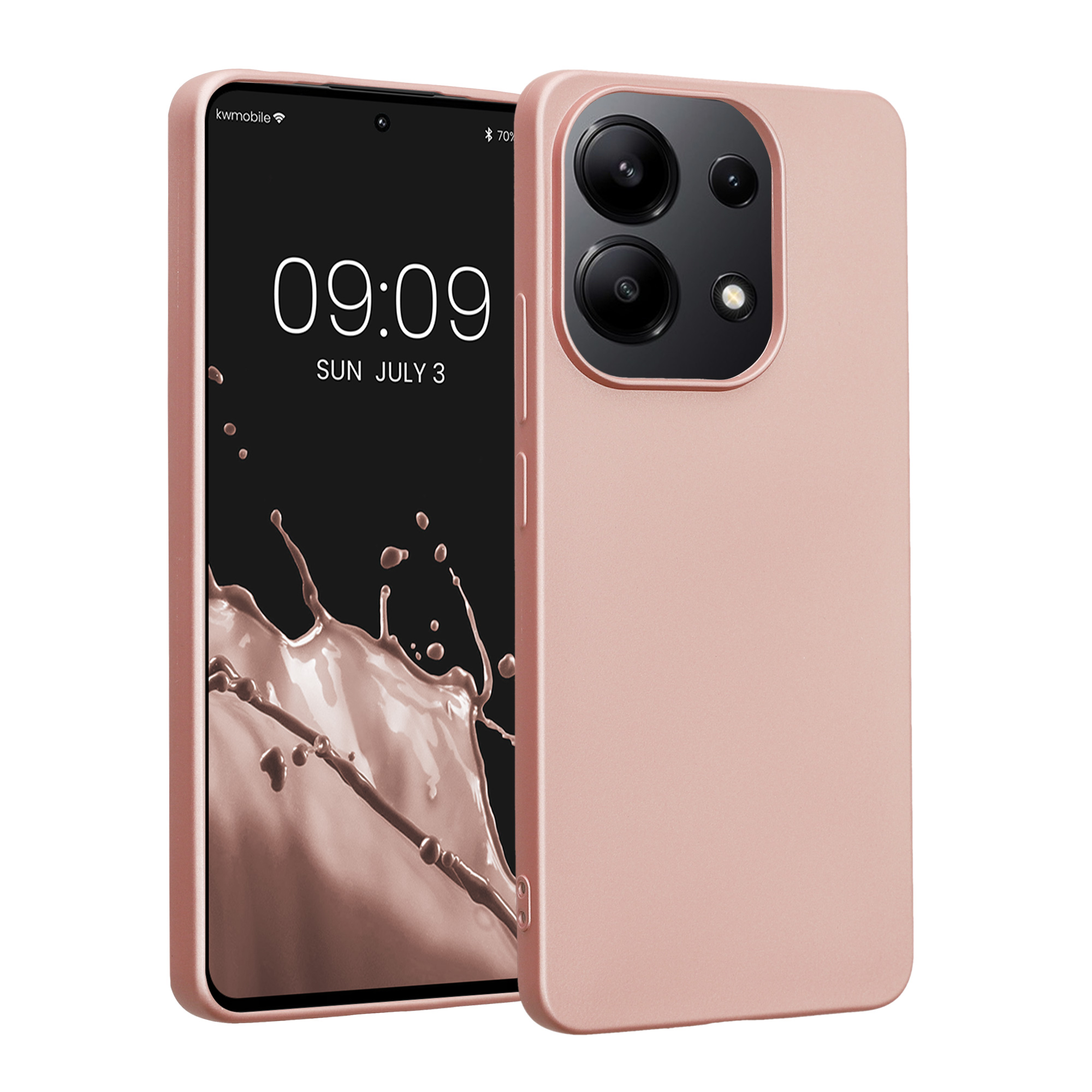 TPU Hülle für Xiaomi Redmi Note 13 4G in Metallic Rosegold TPU Hülle für Xiaomi Redmi Note 13 4G in Metallic Rosegold