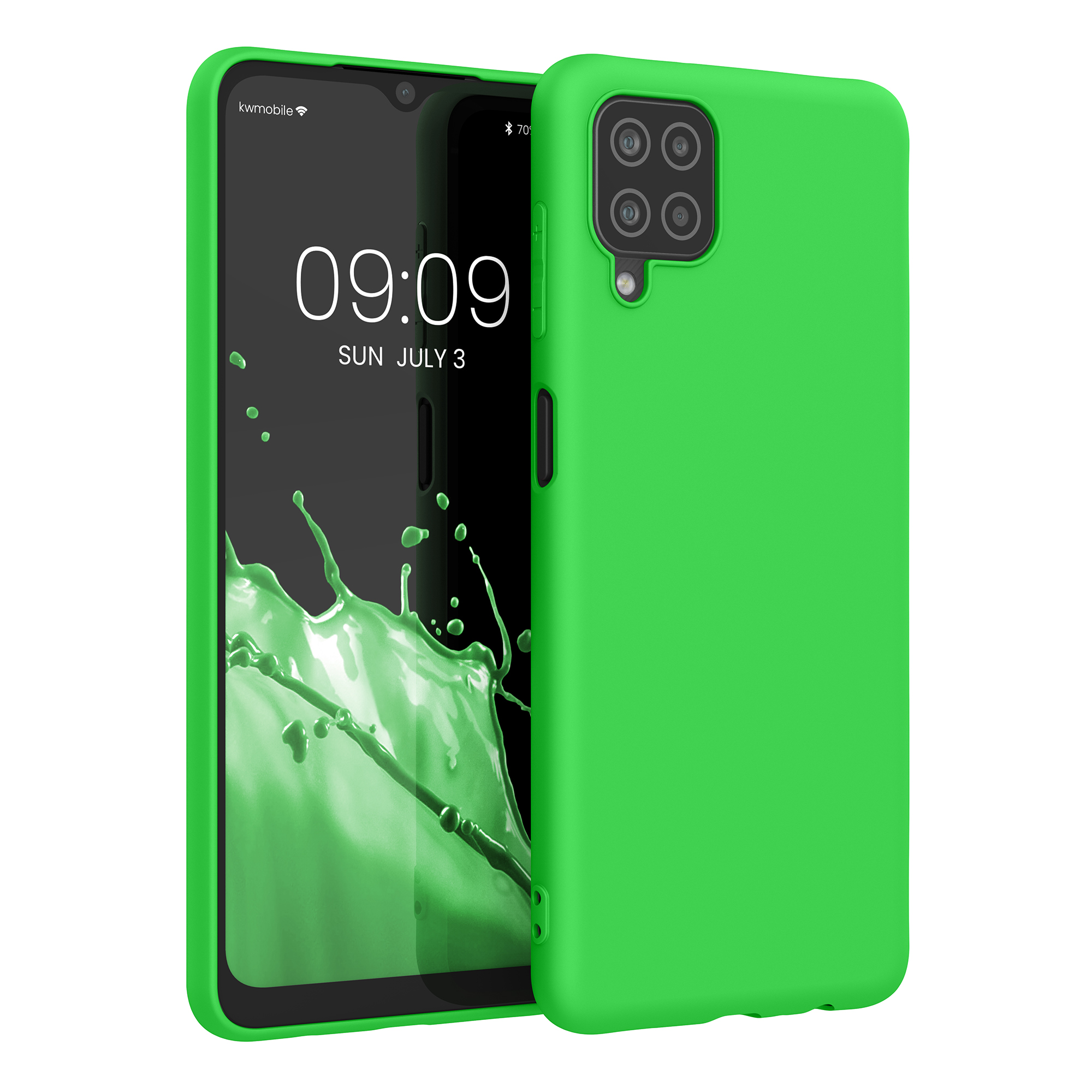 TPU Hülle für Samsung Galaxy A12 in Neon Grün TPU Hülle für Samsung Galaxy A12 in Neon Grün