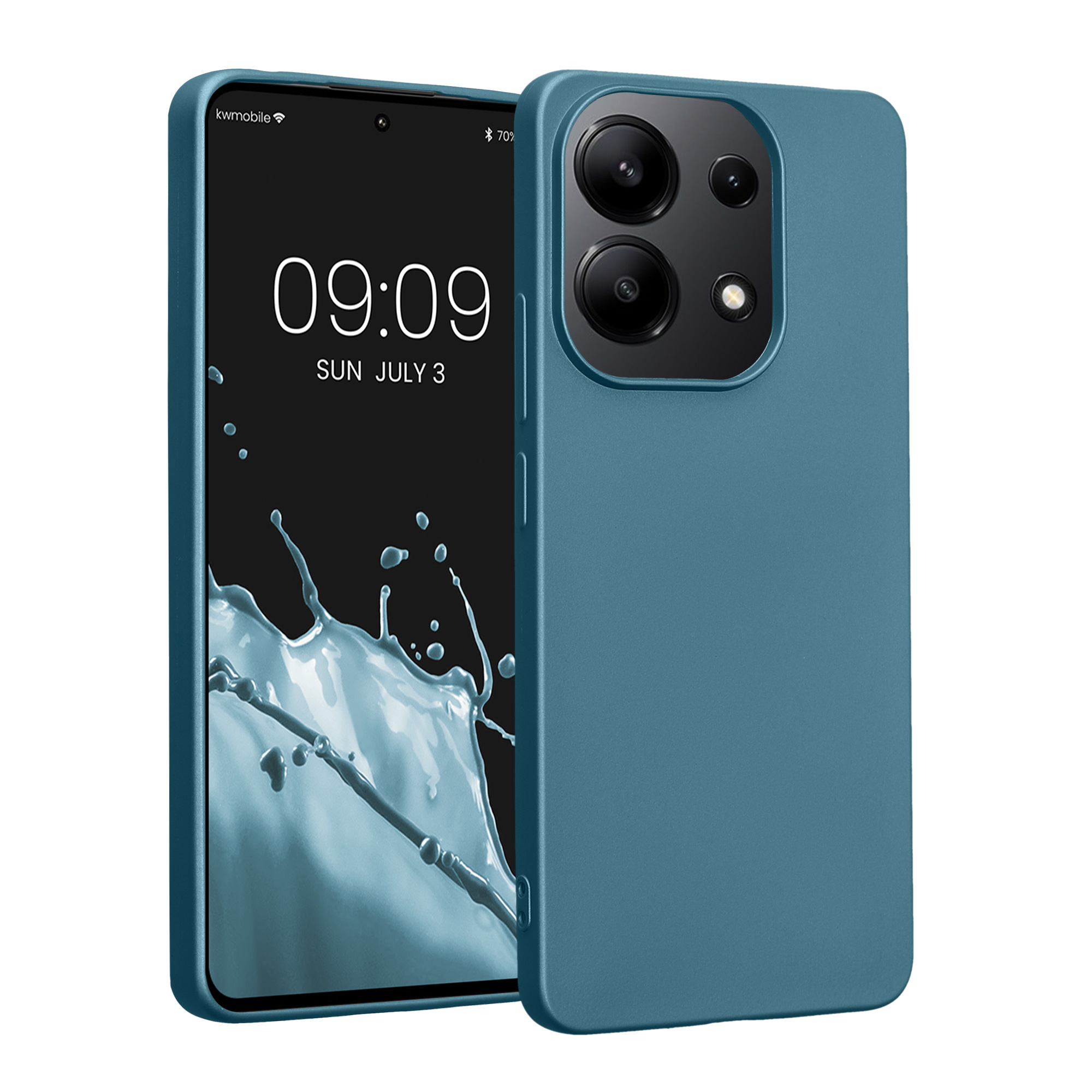 TPU Hülle für Xiaomi Redmi Note 13 4G in Metallic Karibikblau TPU Hülle für Xiaomi Redmi Note 13 4G in Metallic Karibikblau