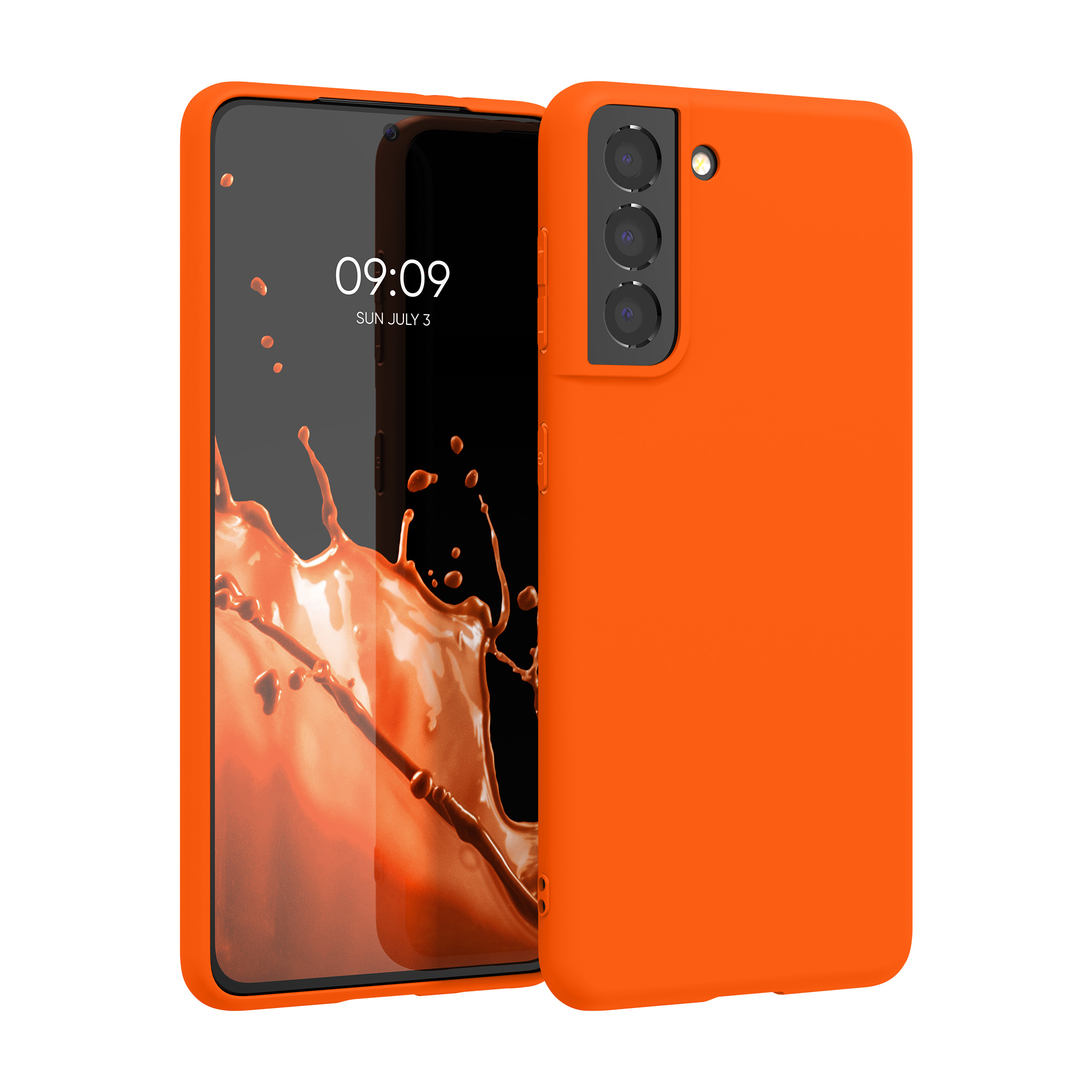 Cross selling TPU Hülle für Samsung Galaxy S21 in Neon Orange