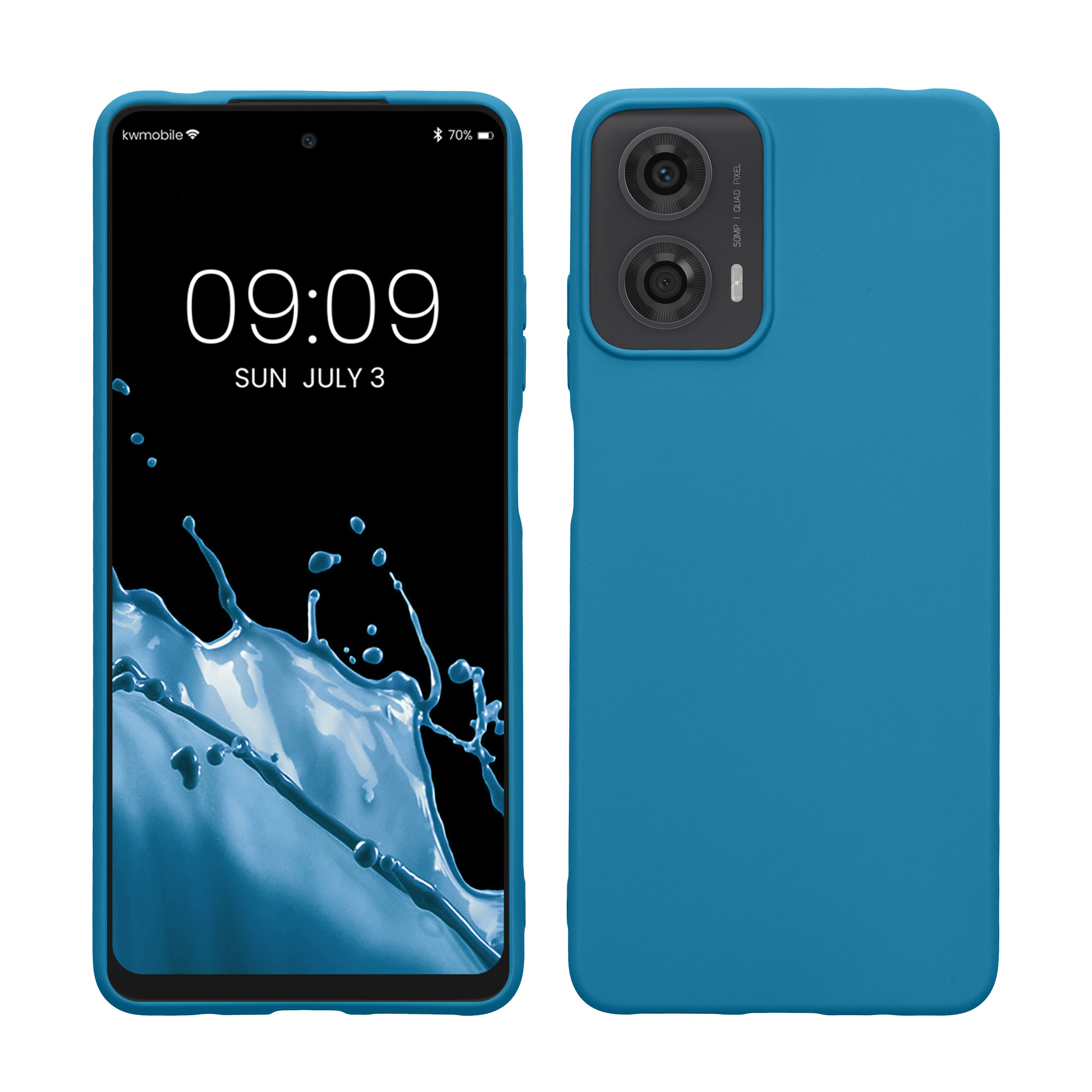 TPU Hülle für Motorola Moto G24 / E14 / G04 / G04s in Karibikblau