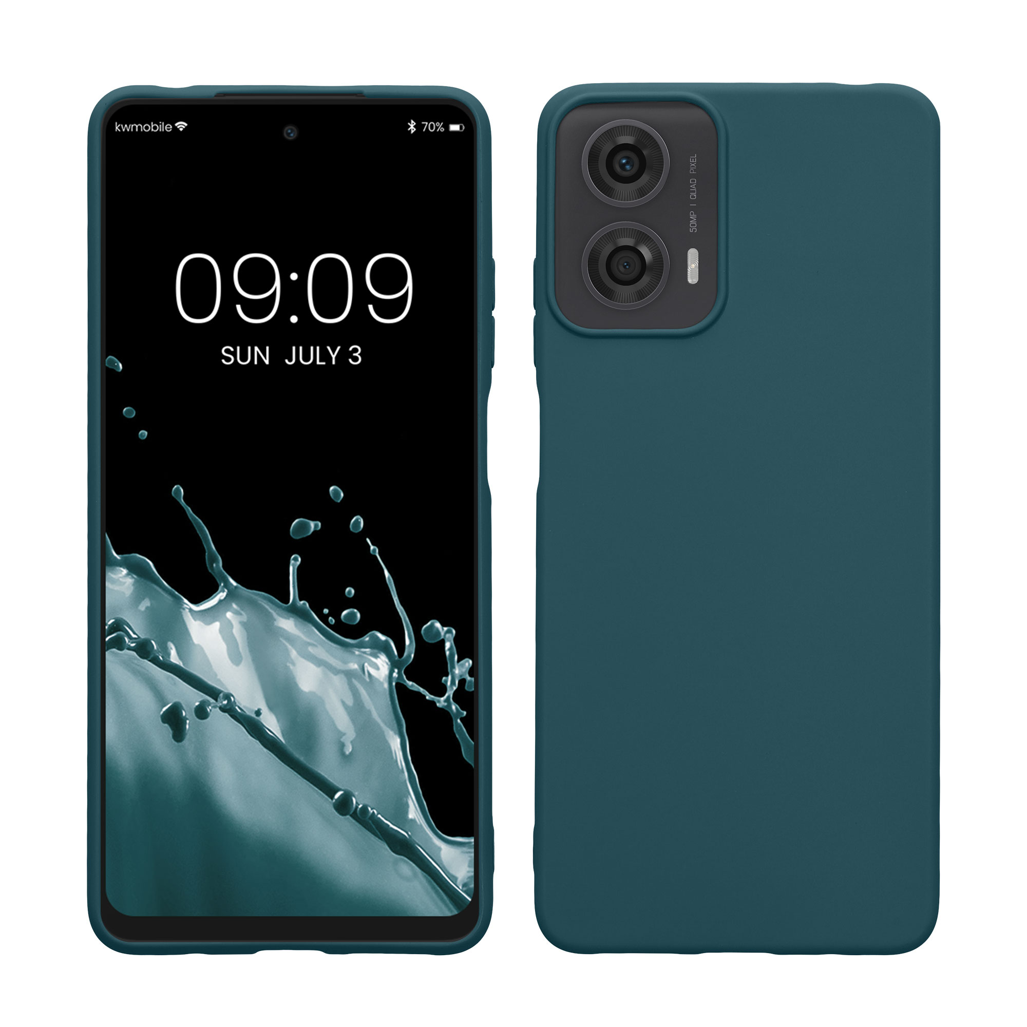 TPU Hülle für Motorola Moto G24 / E14 / G04 / G04s in Petrol TPU Hülle für Motorola Moto G24 / E14 / G04 / G04s in Petrol