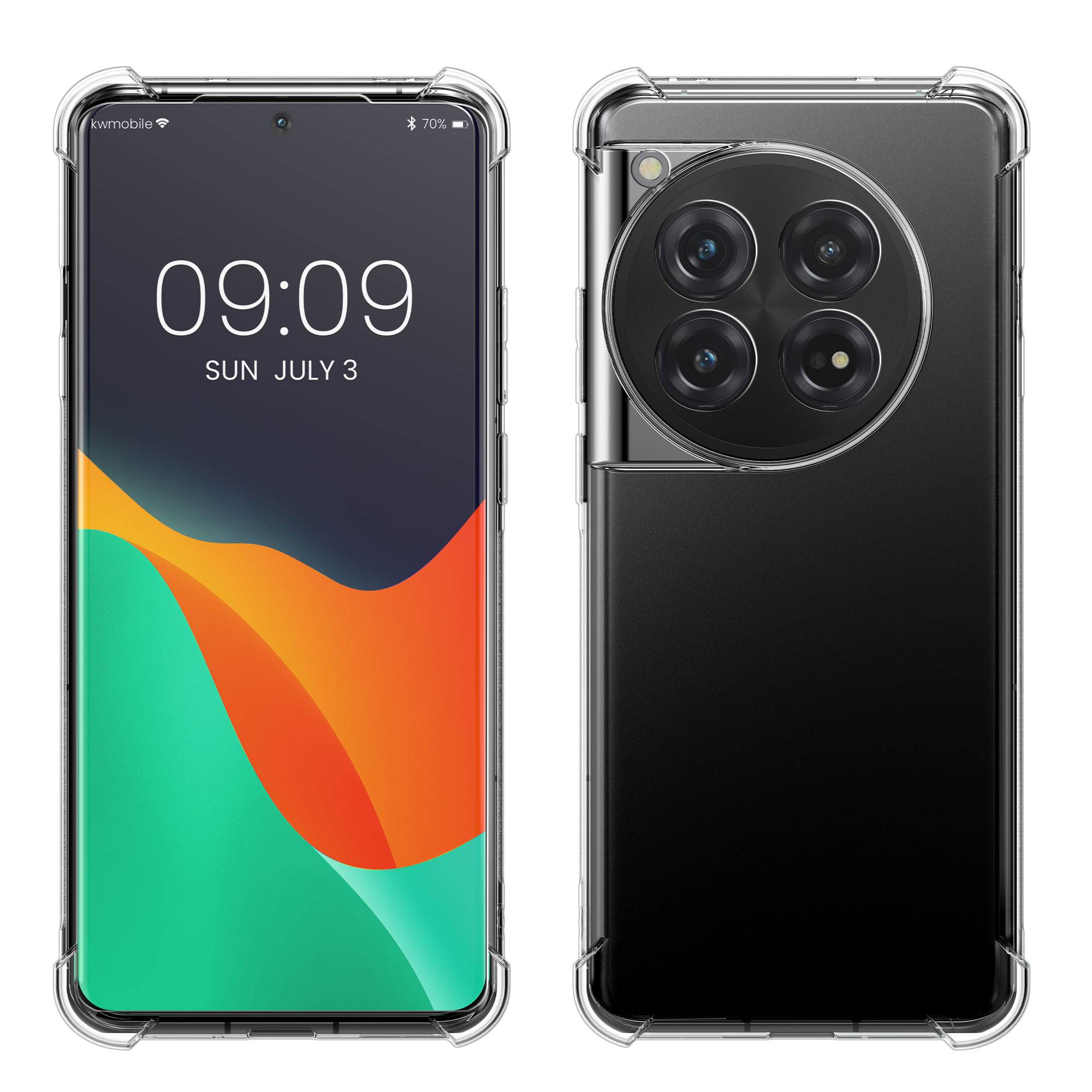 Crystal TPU Case Hülle mit Eckenschutz kompatibel mit OnePlus 12
