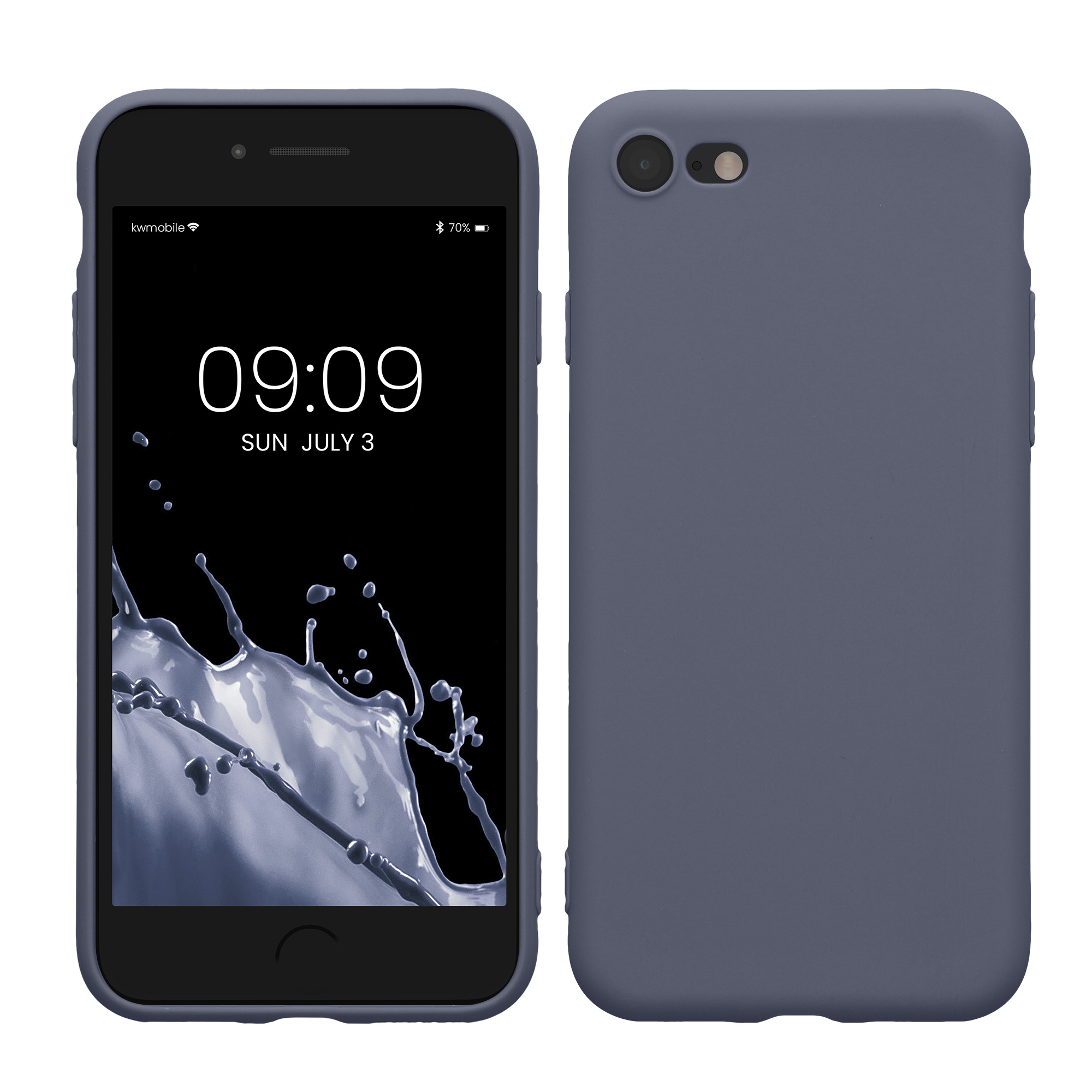 TPU Hülle mit Kameraschutz für Apple iPhone SE (2022) / iPhone SE (2020) / iPhone 8 / iPhone 7 in Blaugrau