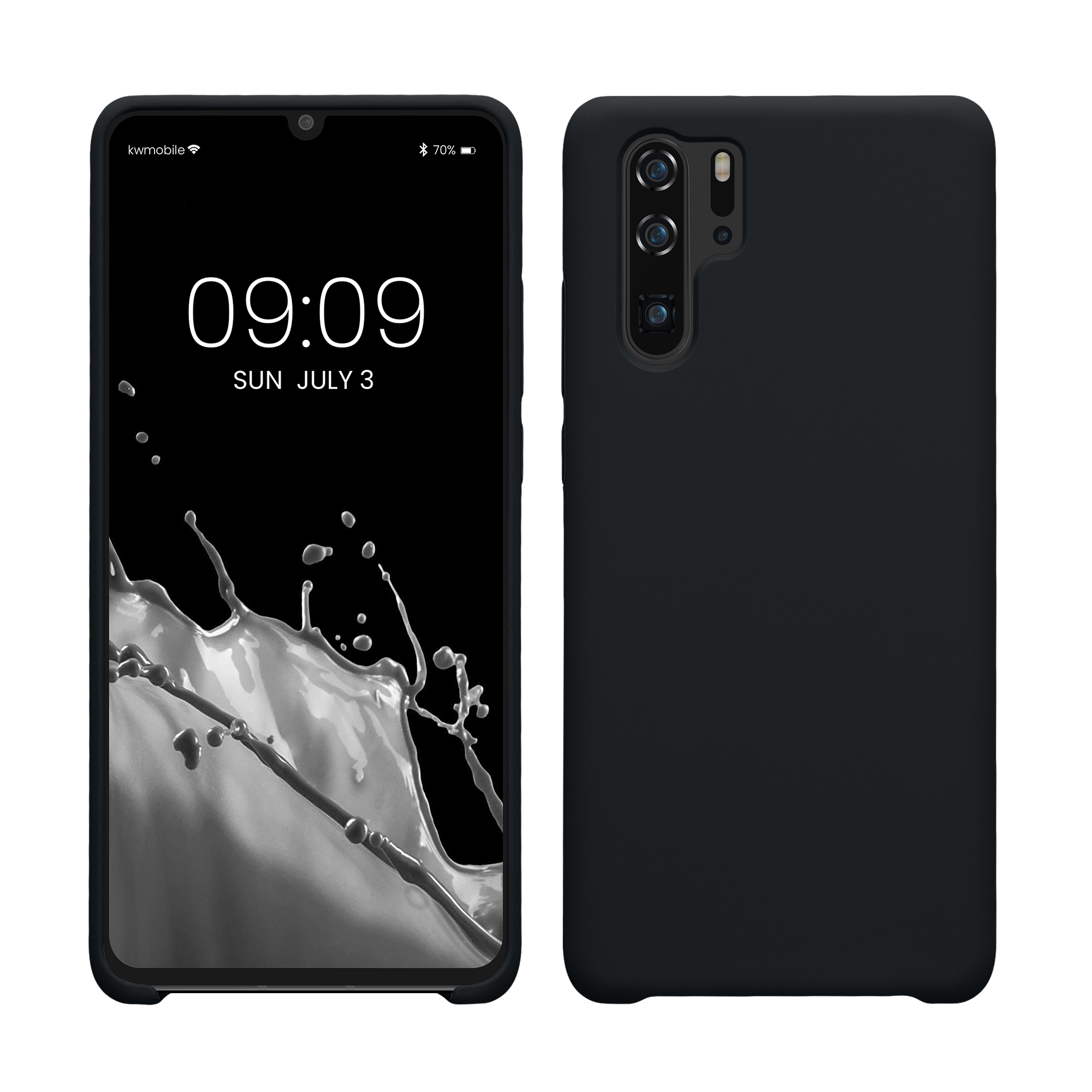 Cross selling Gummierte Silikon Hülle für Huawei P30 Pro in Heidelbeerblau