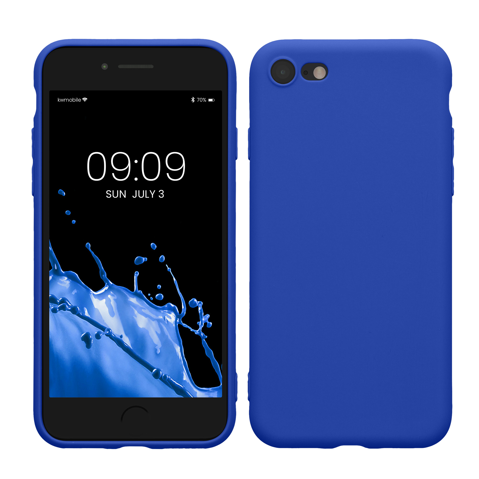 TPU Hülle mit Kameraschutz für Apple iPhone SE (2022) / iPhone SE (2020) / iPhone 8 / iPhone 7 in Baltik Blau