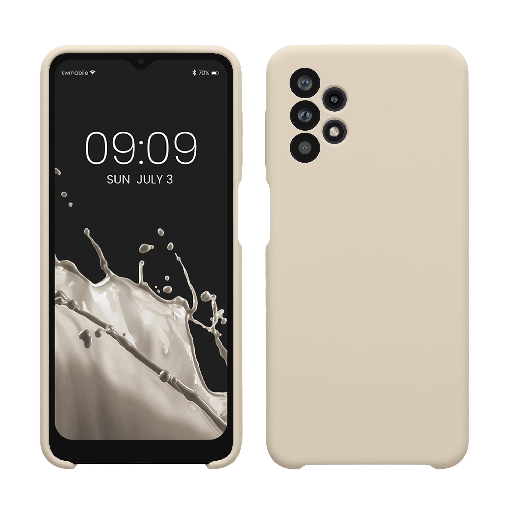 Cross selling Gummierte Silikon Hülle für Samsung Galaxy A32 5G in Creme matt
