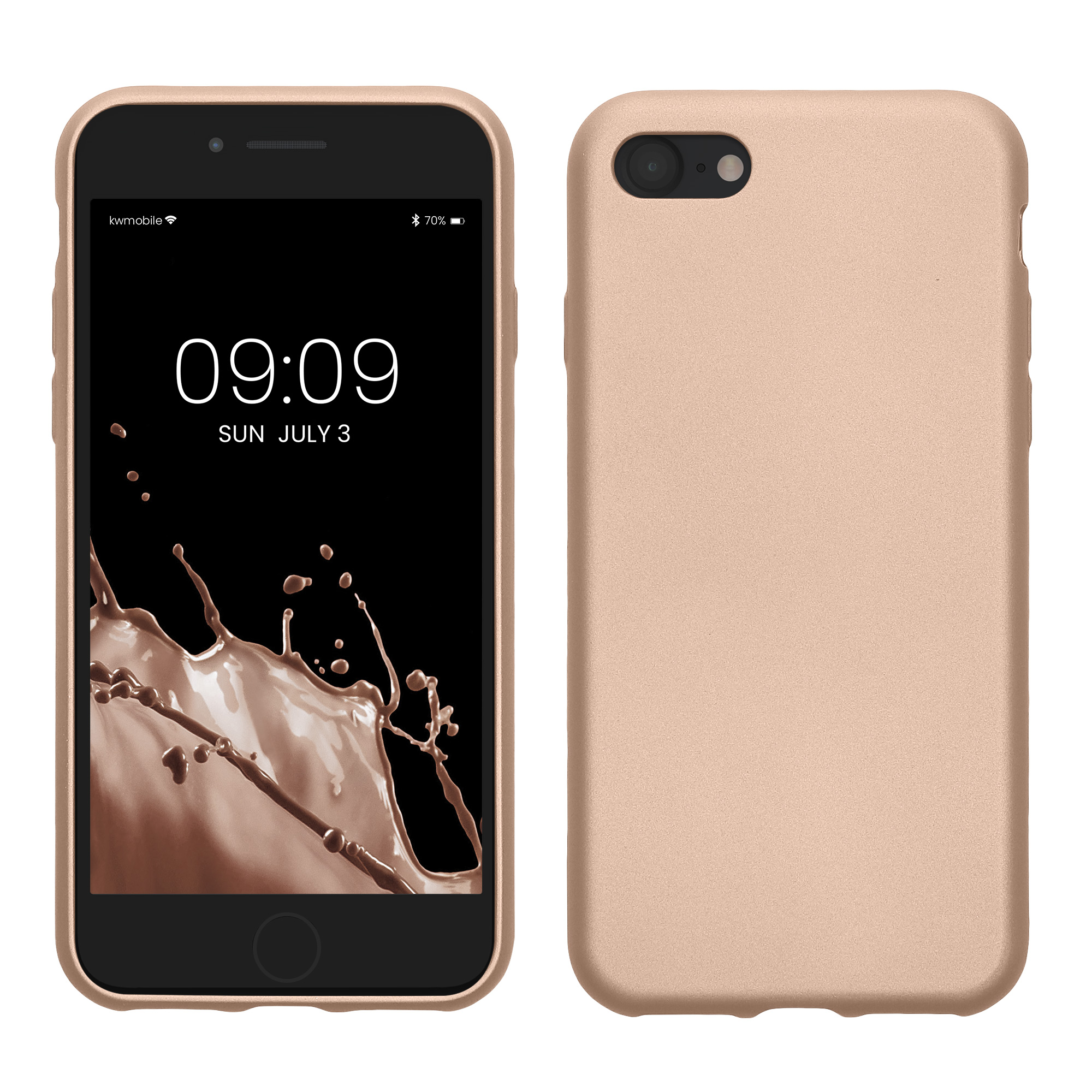 TPU Hülle für Apple iPhone SE (2022) / iPhone SE (2020) / iPhone 8 / iPhone 7 in Metallic Gold