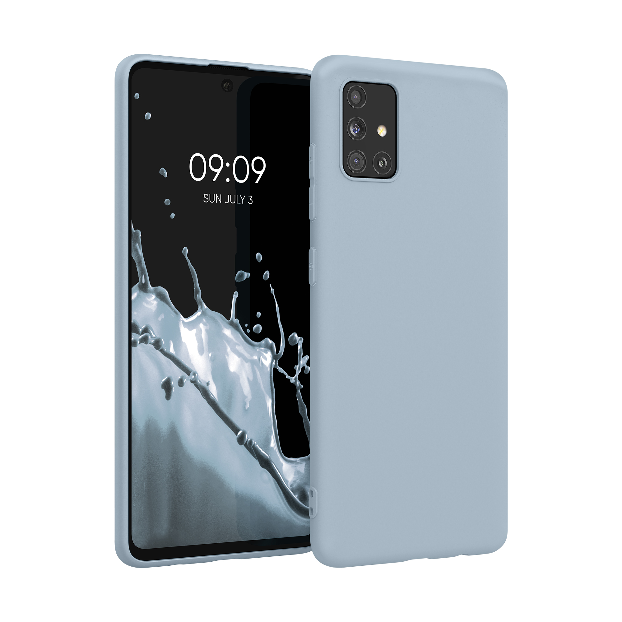Cross selling TPU Hülle für Samsung Galaxy A51 in Hellblau matt