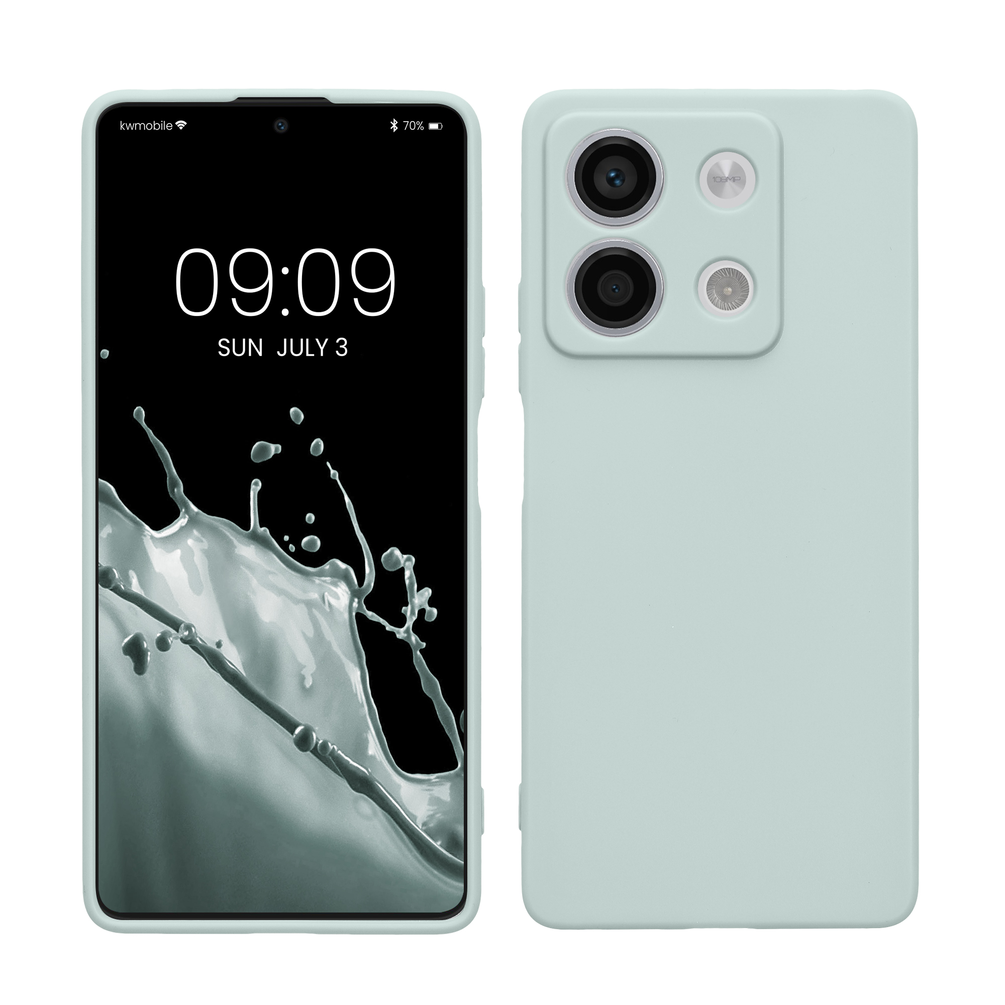 TPU Hülle mit Kameraschutz für Xiaomi Redmi Note 13 5G in Cool Mint TPU Hülle mit Kameraschutz für Xiaomi Redmi Note 13 5G in Cool Mint