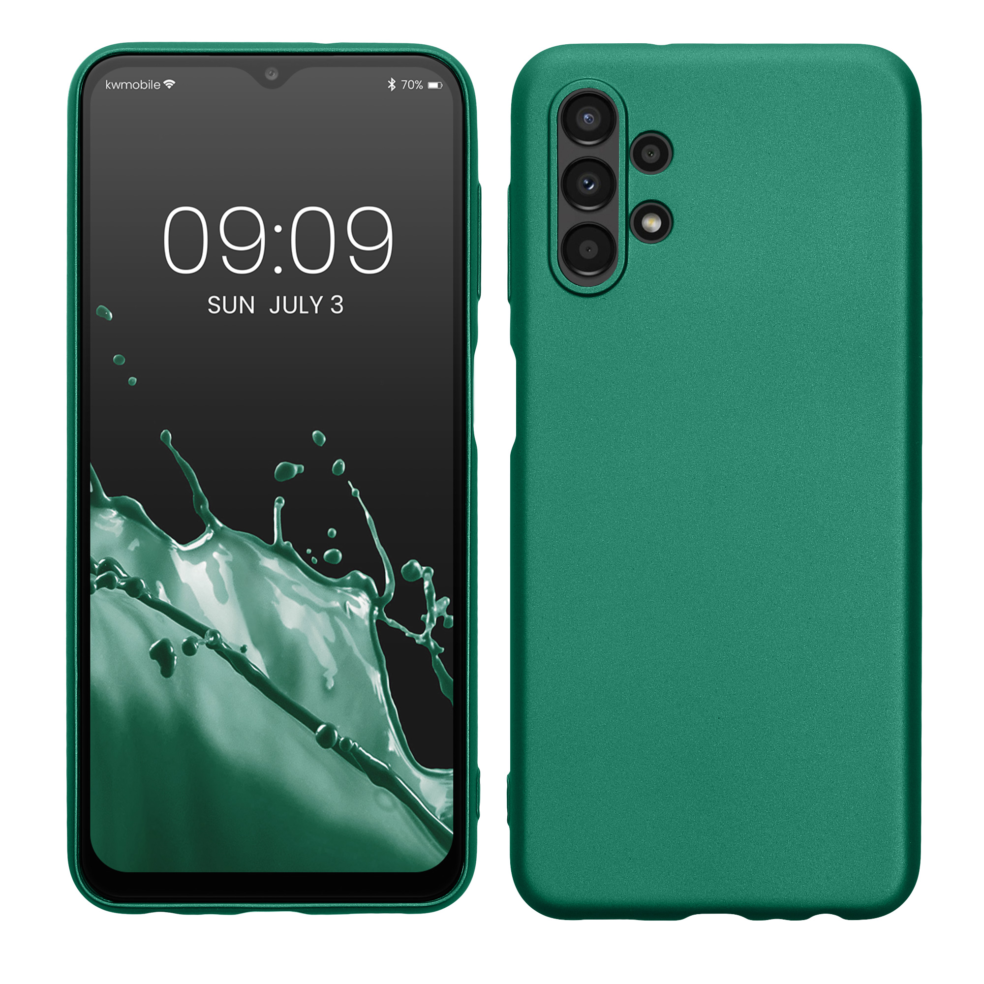 TPU Hülle für Samsung Galaxy A13 4G in Metallic Dunkelgrün TPU Hülle für Samsung Galaxy A13 4G in Metallic Dunkelgrün