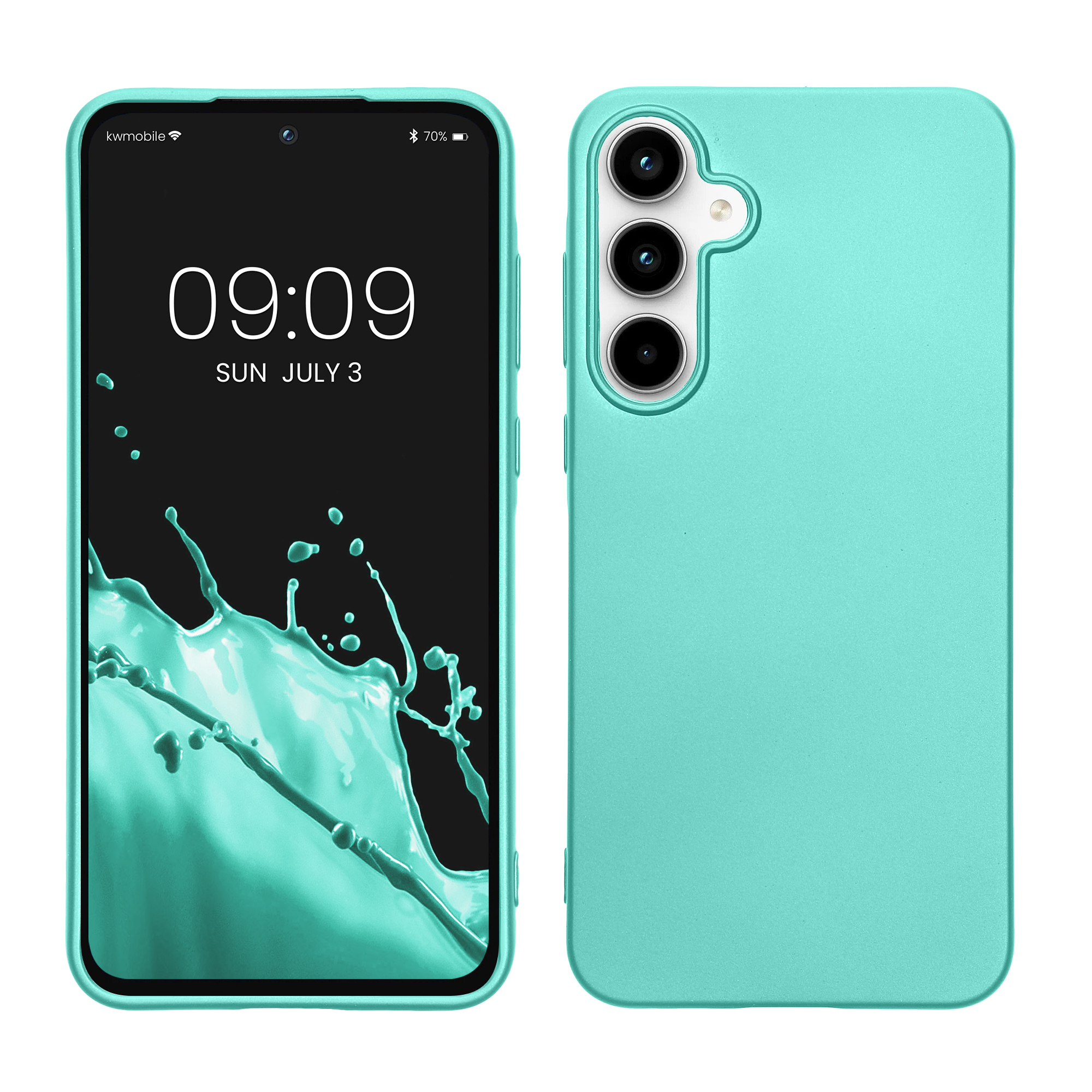TPU Hülle für Samsung Galaxy A55 5G in Metallic Türkis