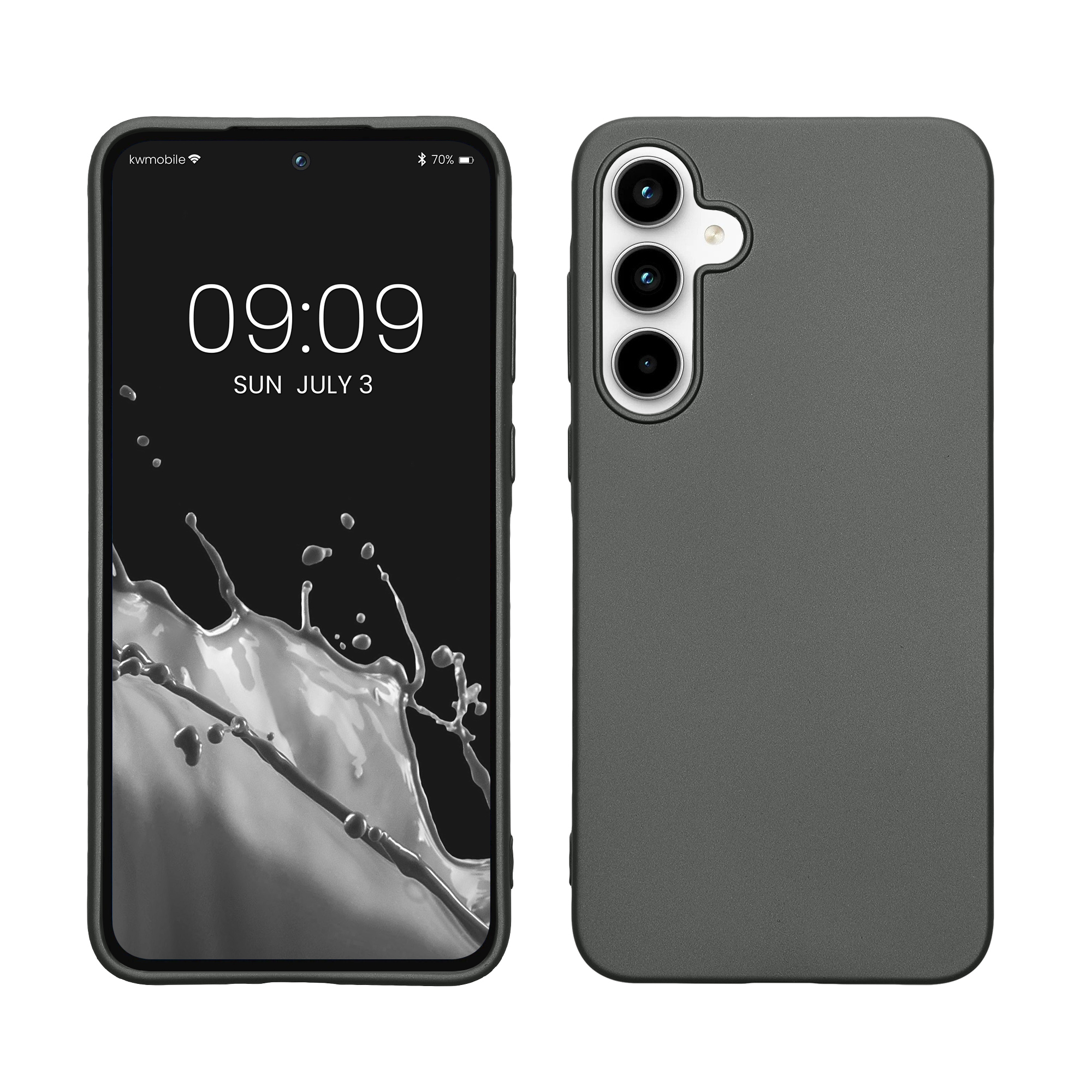 TPU Hülle für Samsung Galaxy A35 in Metallic Grau