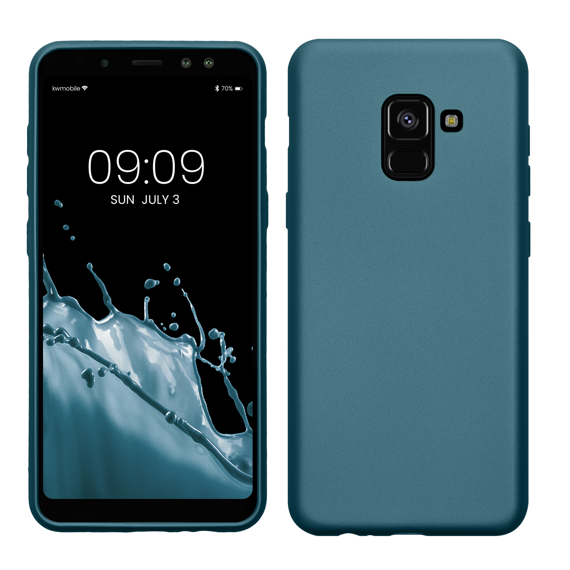Cross selling TPU Hülle für Samsung Galaxy A8 (2018) in Metallic Karibikblau