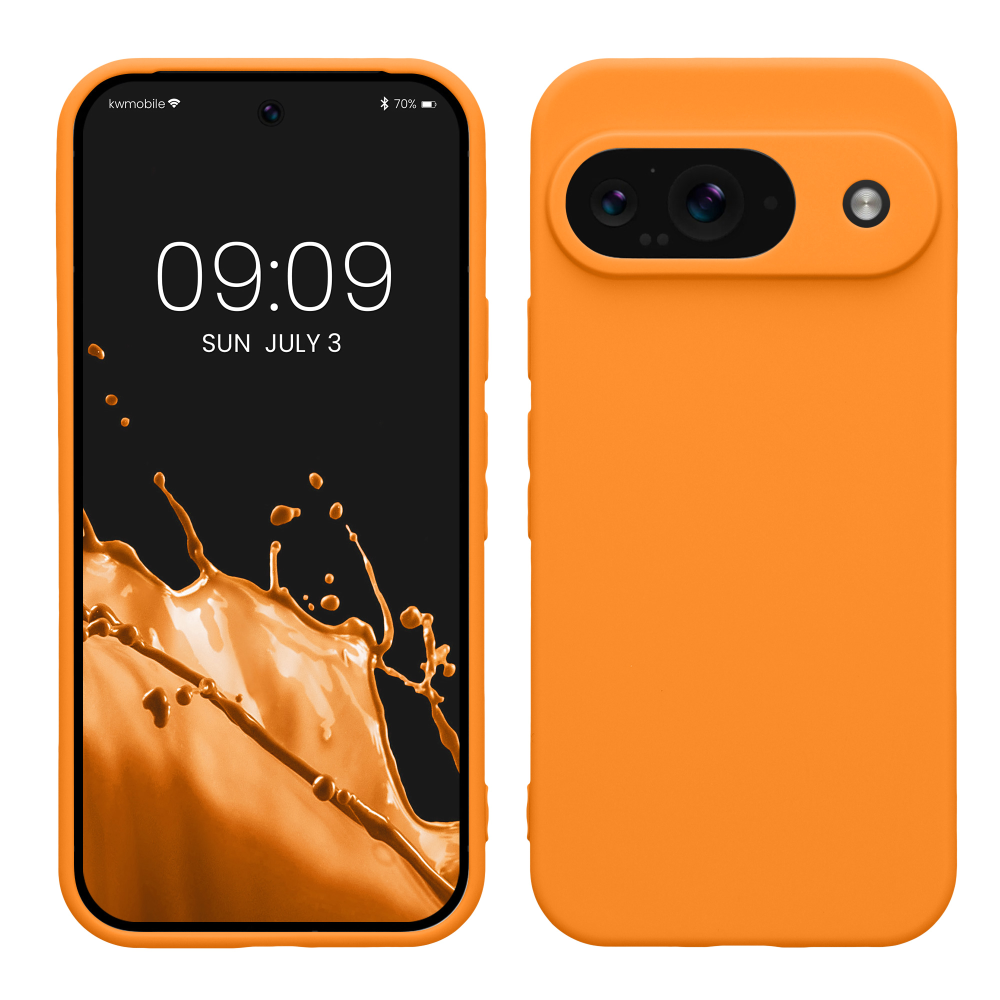 TPU Hülle mit Kameraschutz für Google Pixel 9 in Fruity Orange