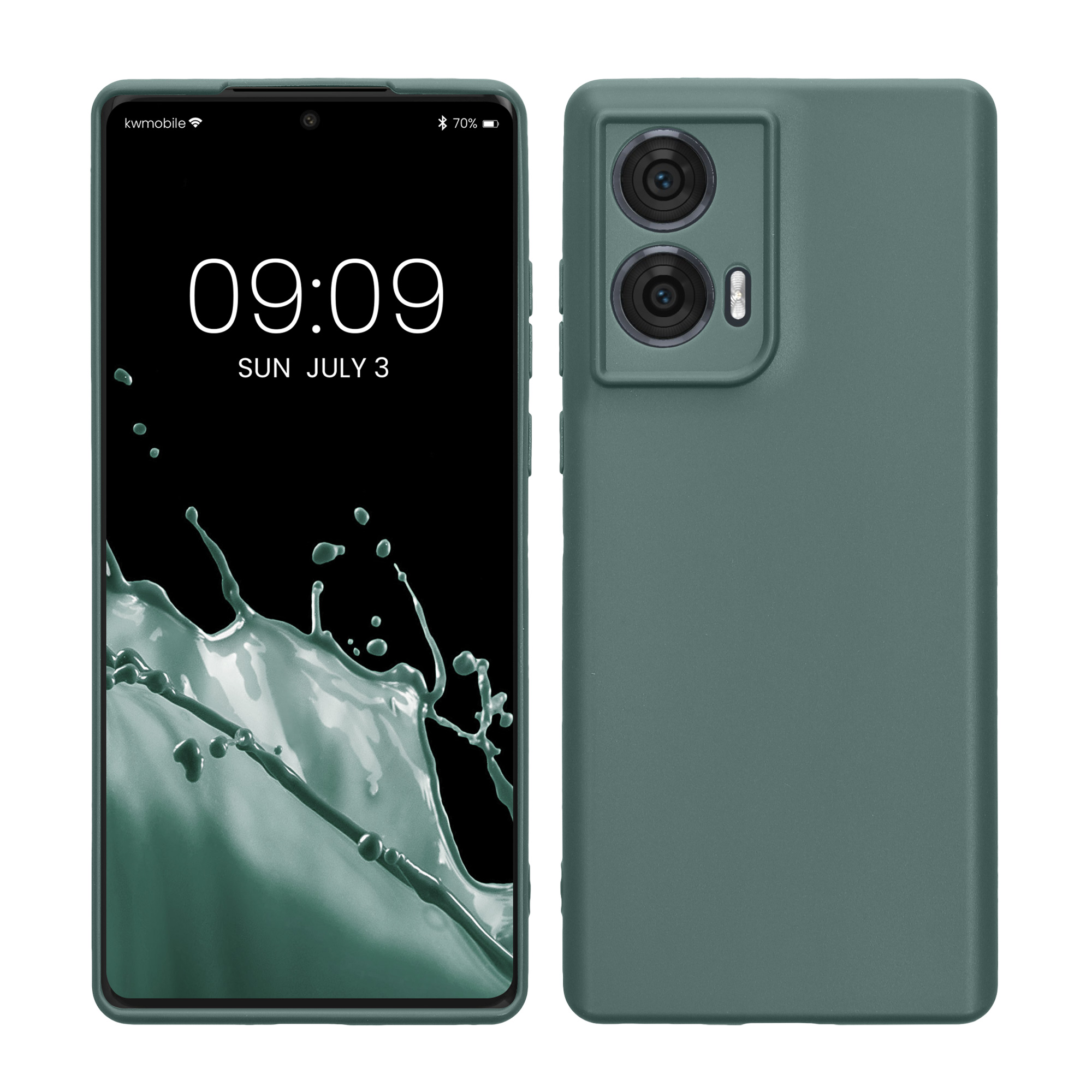TPU Hülle mit Kameraschutz für Motorola Edge 50 Fusion in Blaugrün