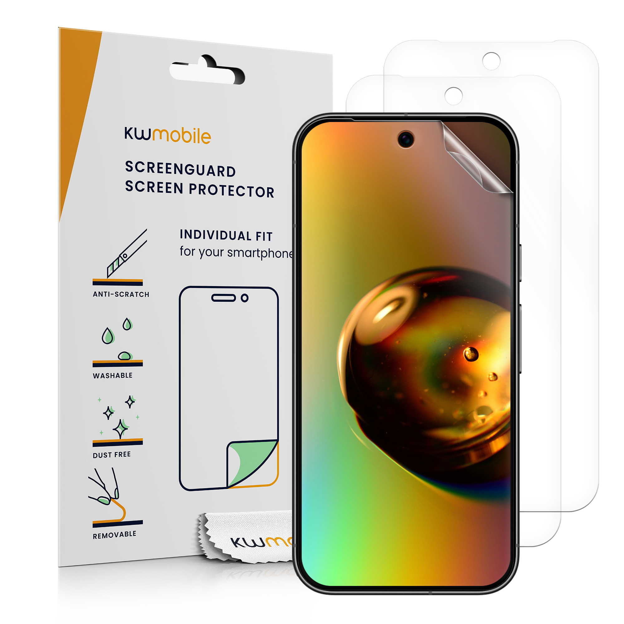 3x Folie kristallklar für Google Pixel 9