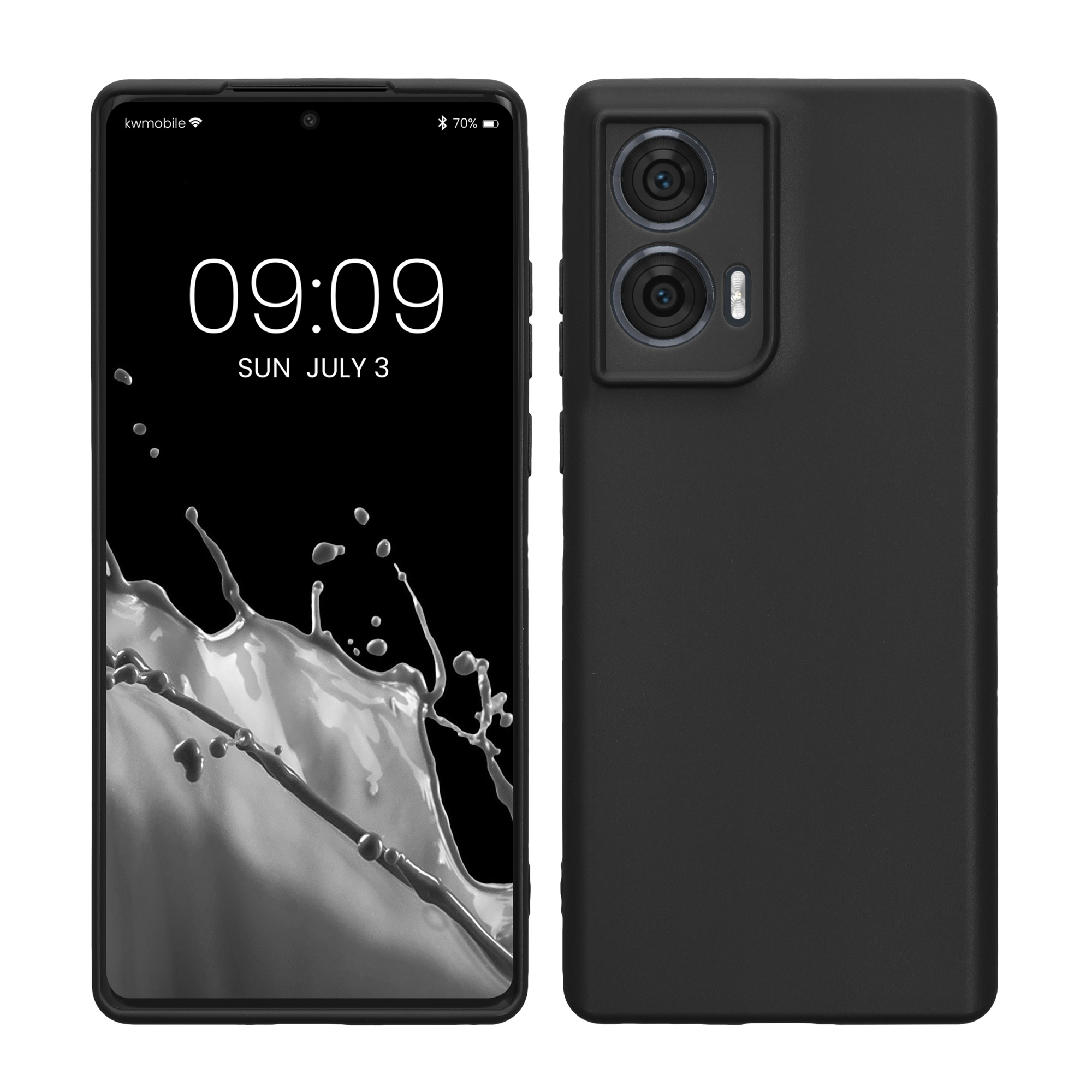 TPU Hülle mit Kameraschutz für Motorola Edge 50 Fusion in Schwarz matt