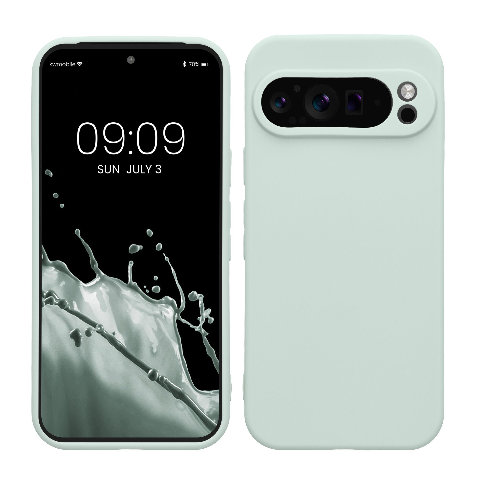 TPU Hülle mit Kameraschutz für Google Pixel 9 Pro in Cool Mint
