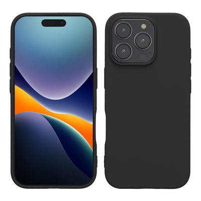 TPU Hülle für Apple iPhone 16 Pro in Schwarz matt