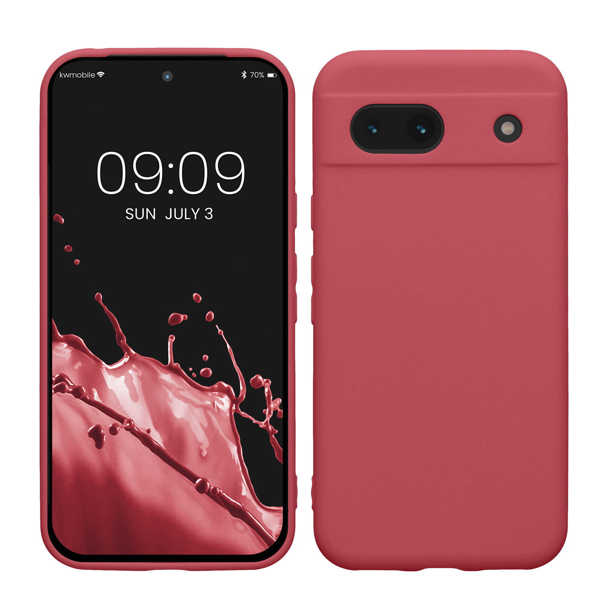 TPU Hülle mit Kameraschutz für Google Pixel 8a in Dark Rose