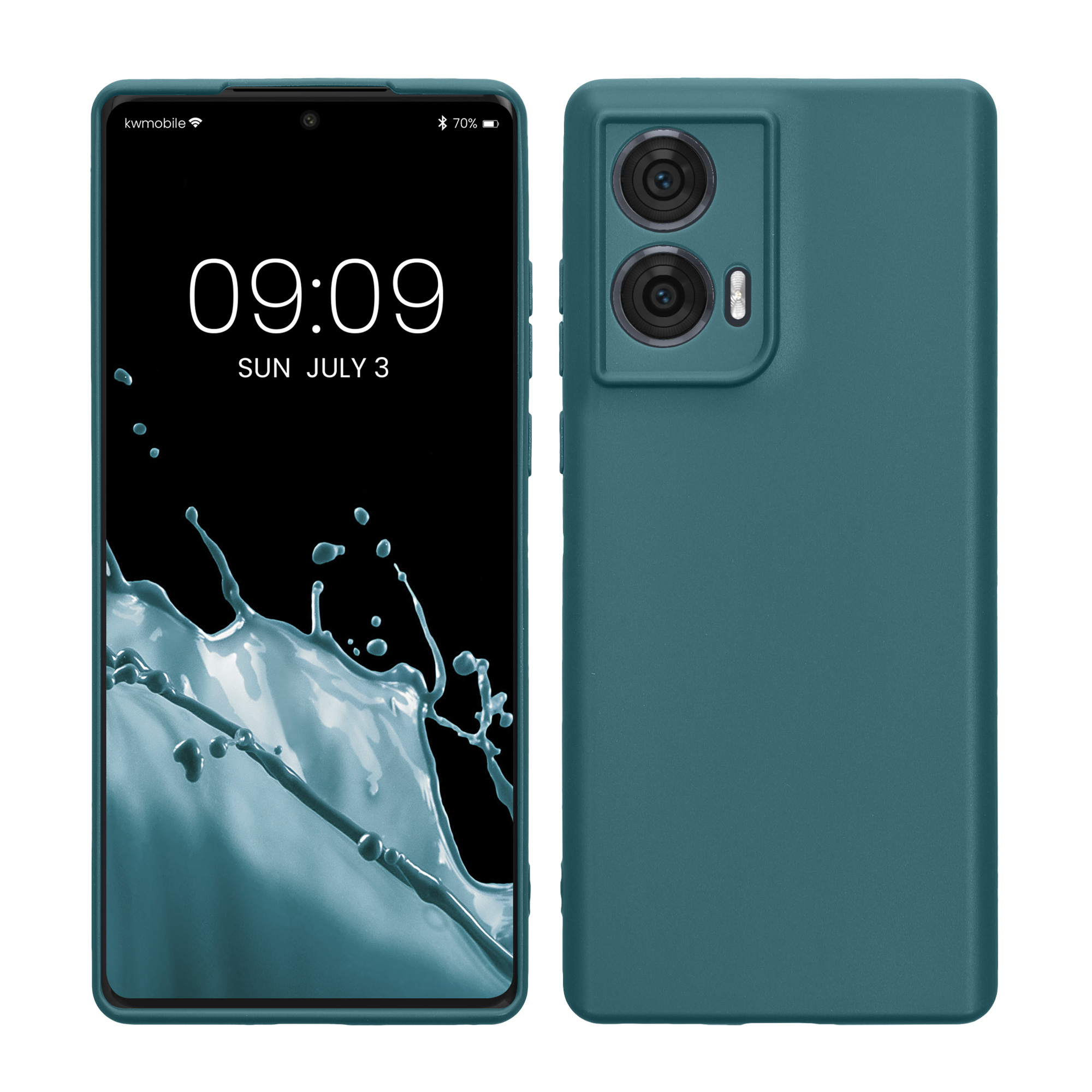 TPU Hülle mit Kameraschutz für Motorola Edge 50 Fusion in Petrol