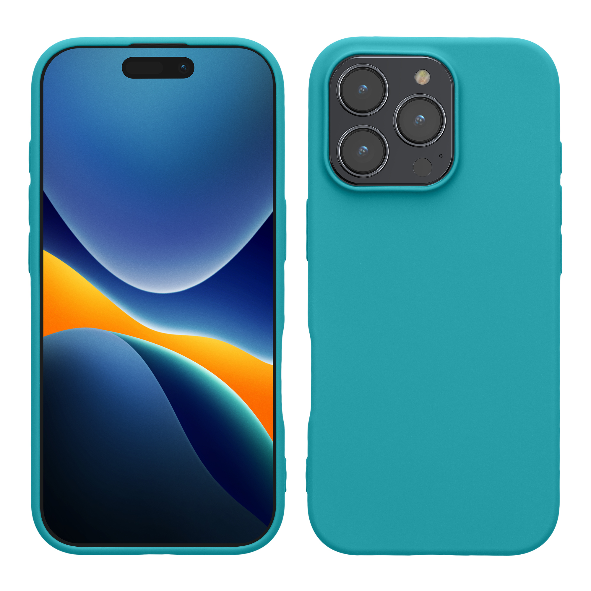 TPU Hülle für Apple iPhone 16 Pro in Petrol matt