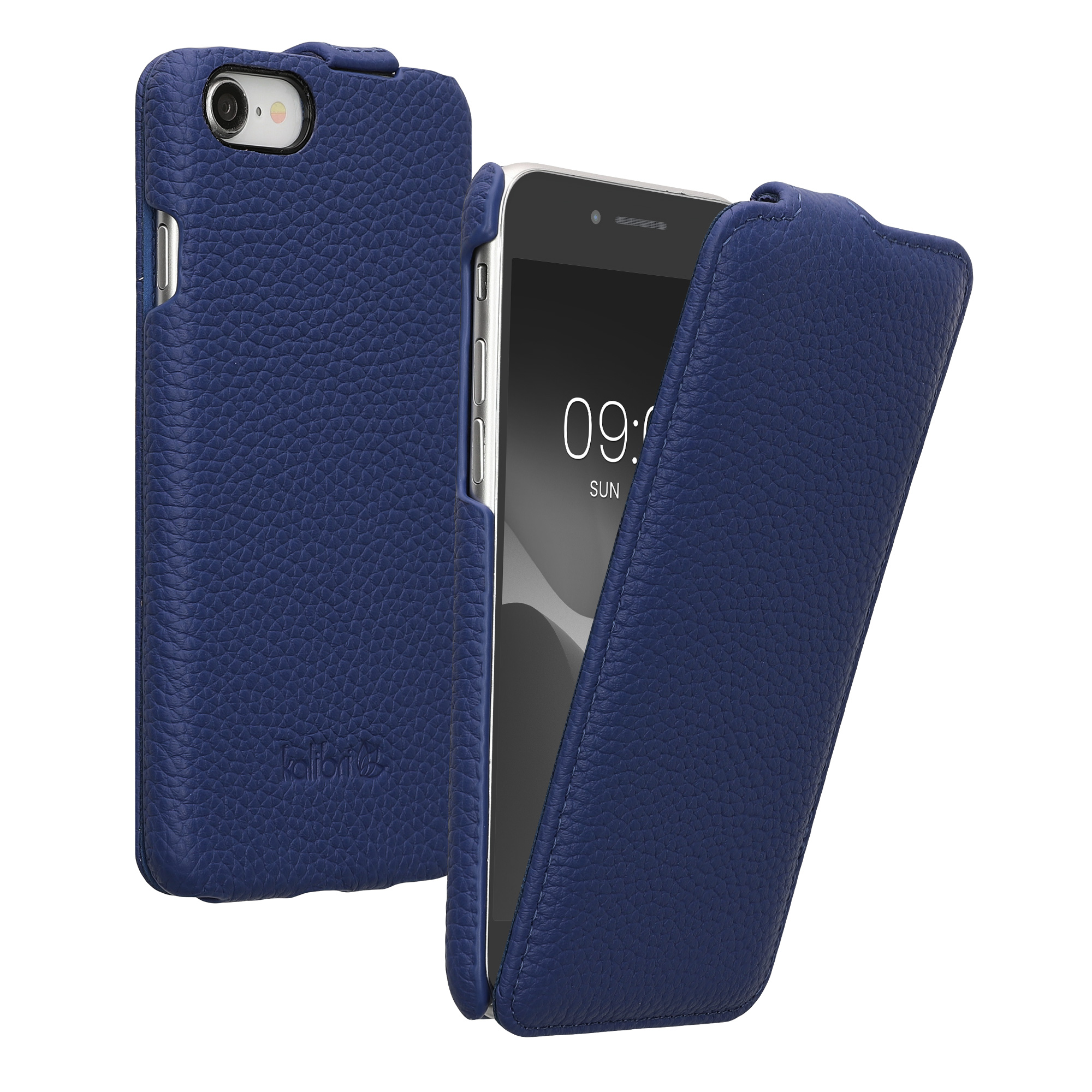 Flip Leder Hülle kompatibel mit Apple iPhone SE (2022) / iPhone SE (2020) / iPhone 8 / iPhone 7