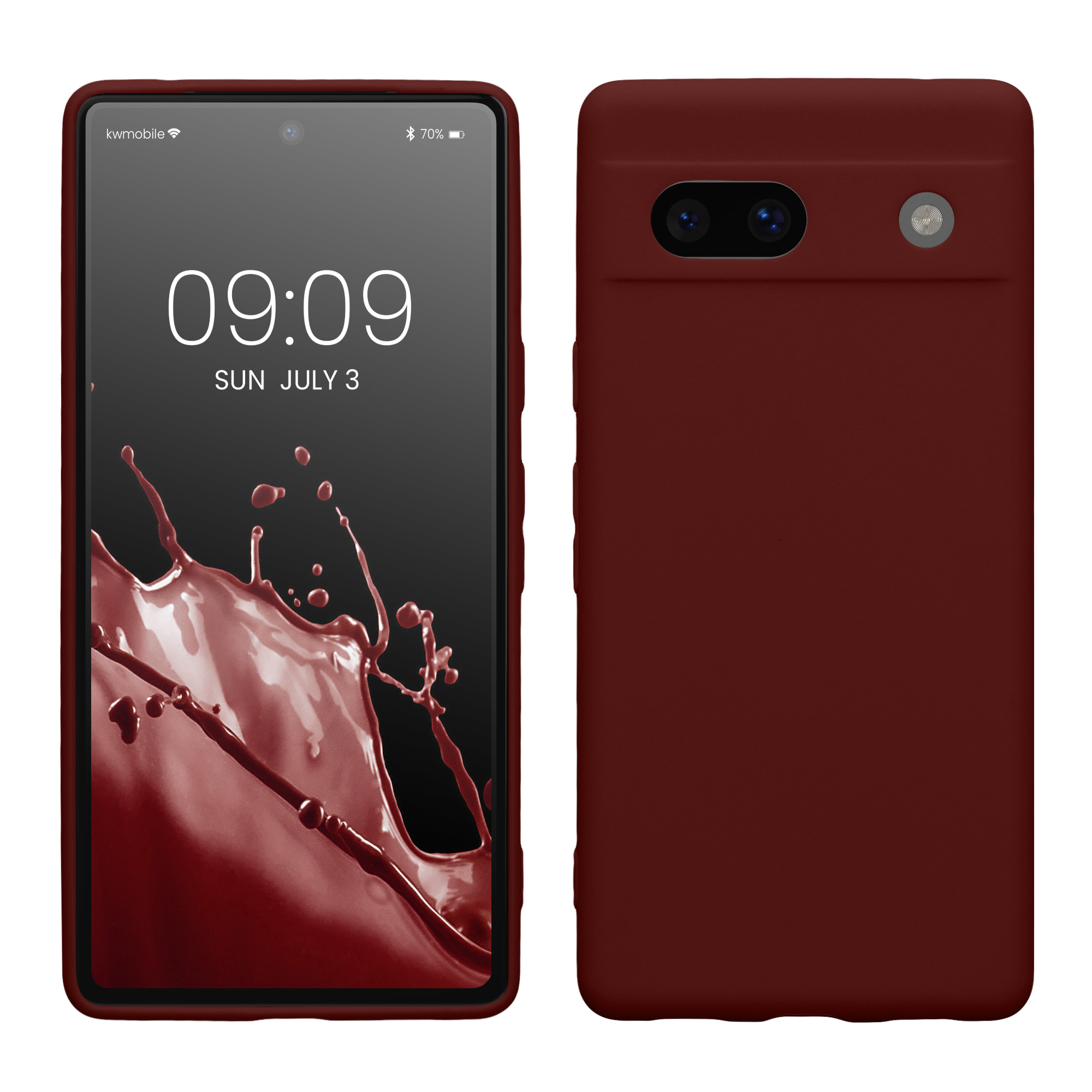 TPU Hülle mit Kameraschutz für Google Pixel 7a in Tawny Red