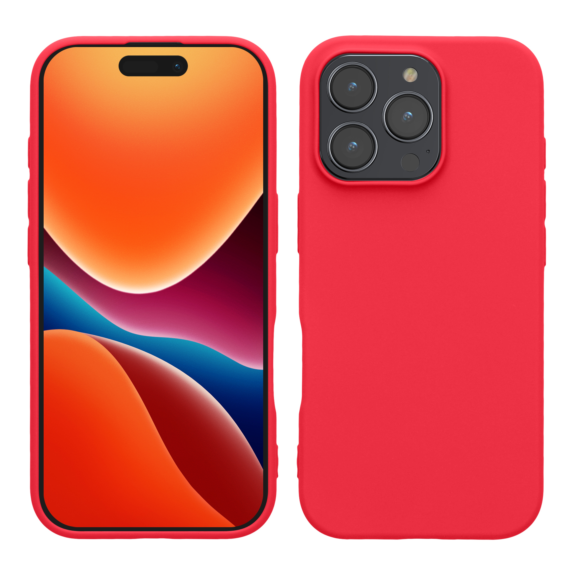 TPU Hülle für Apple iPhone 16 Pro in Neon Pink